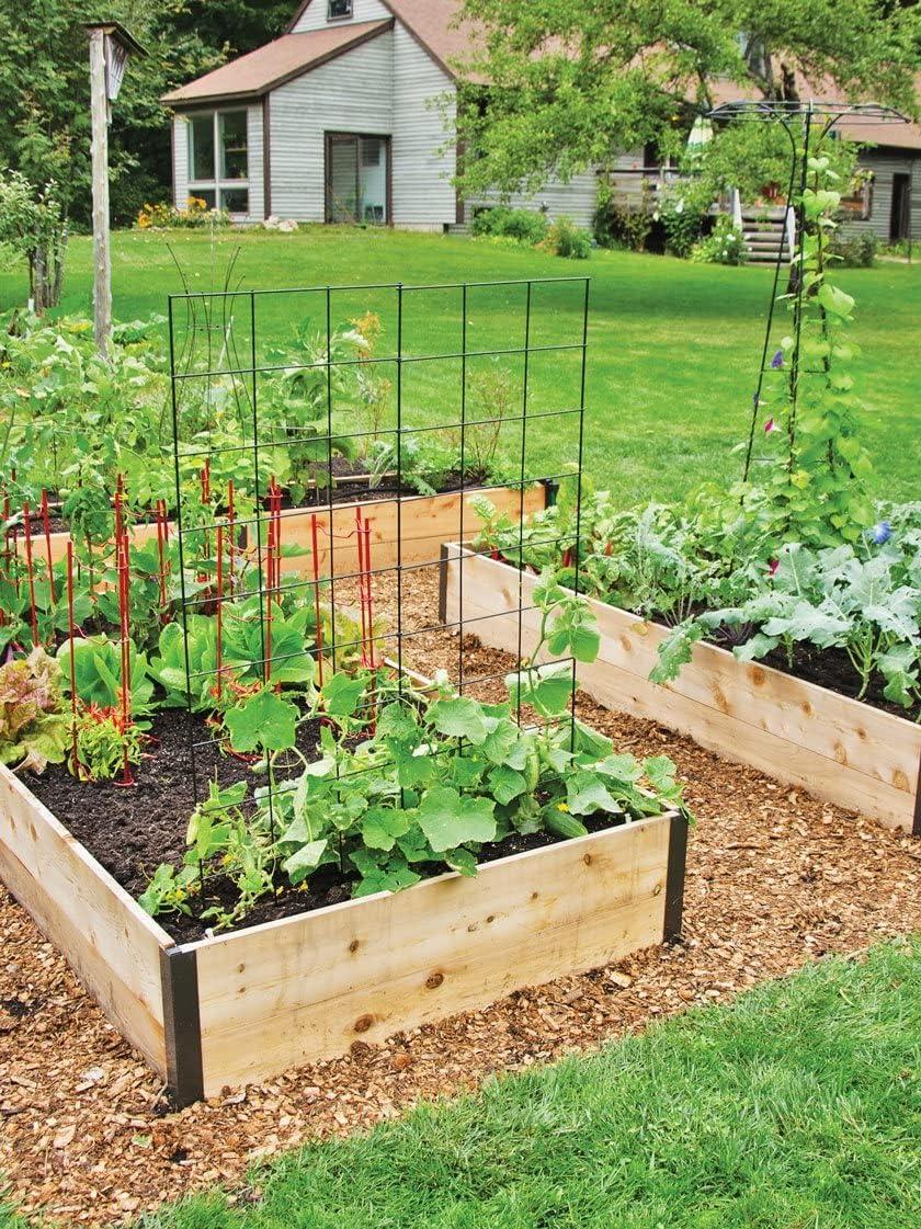 Rustic Cedar Raised Garden Bed with Aluminum Corners