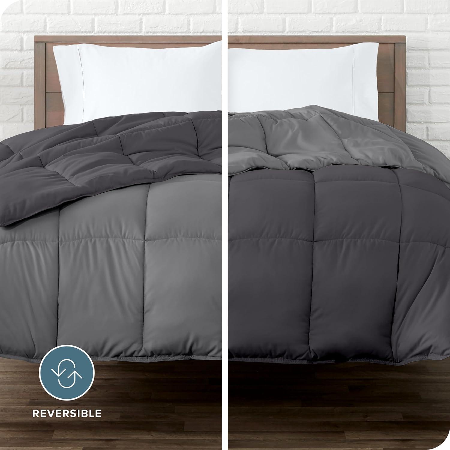 Bare Home Premium Ultra Soft Modern & Contemporary Box Stitch Comforter