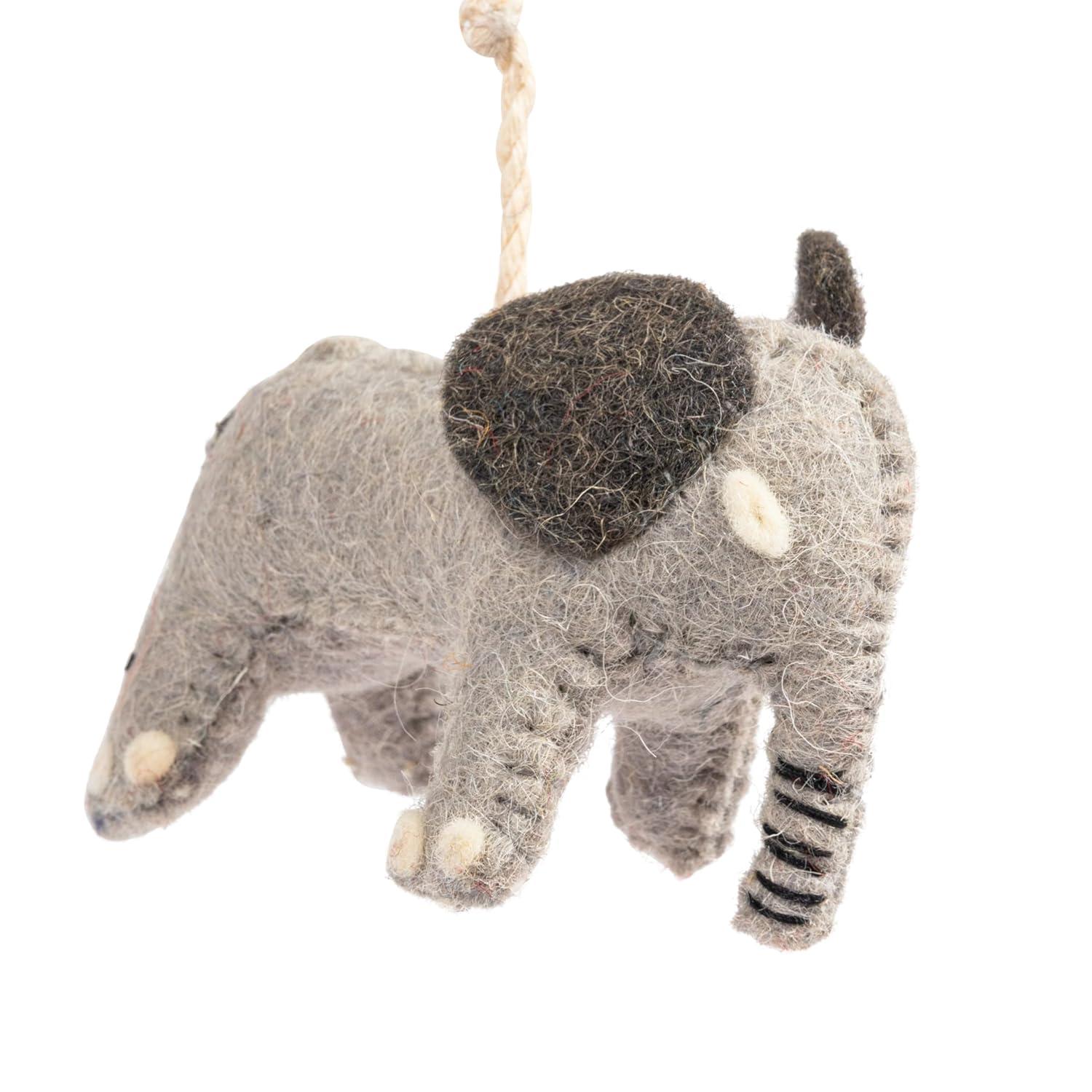 Storied Home Multicolor Wool Felt Animal Shaped Garland