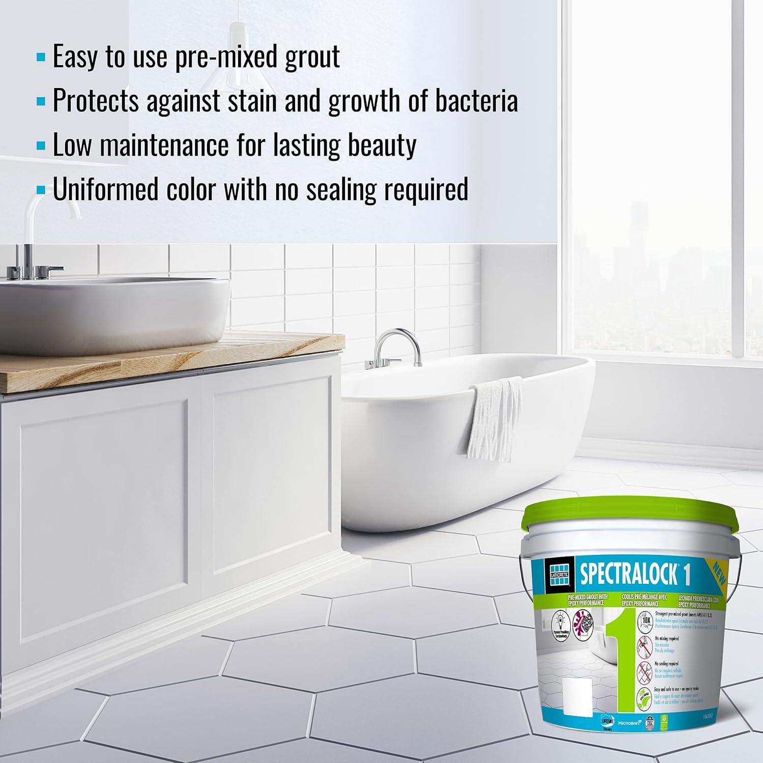Laticrete LATICRETE SPECTRALOCK 1 Pre-Mixed Grout - STERLING SILVER