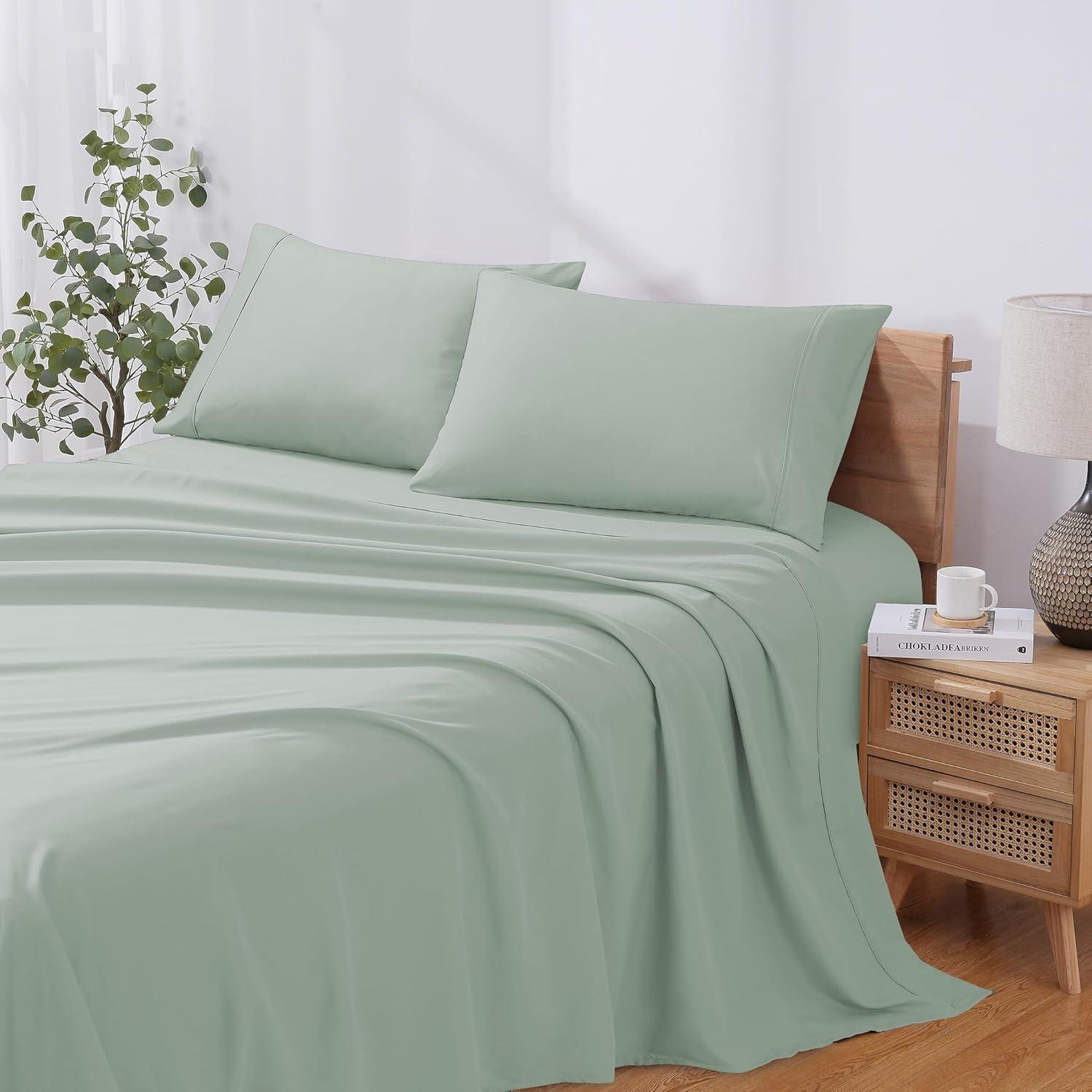 Modern Threads Solid Ultra Soft Microfiber Sheet Set, Twin