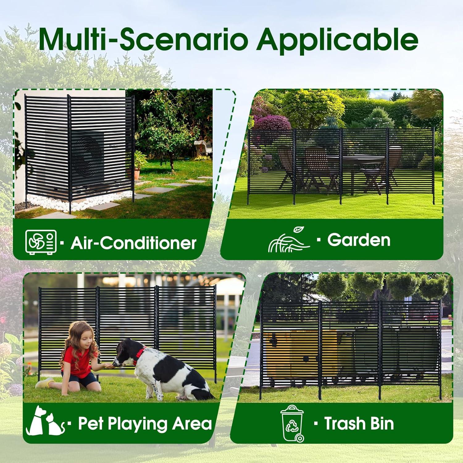 BTERAZ Fence Privacy Screen Freestanding