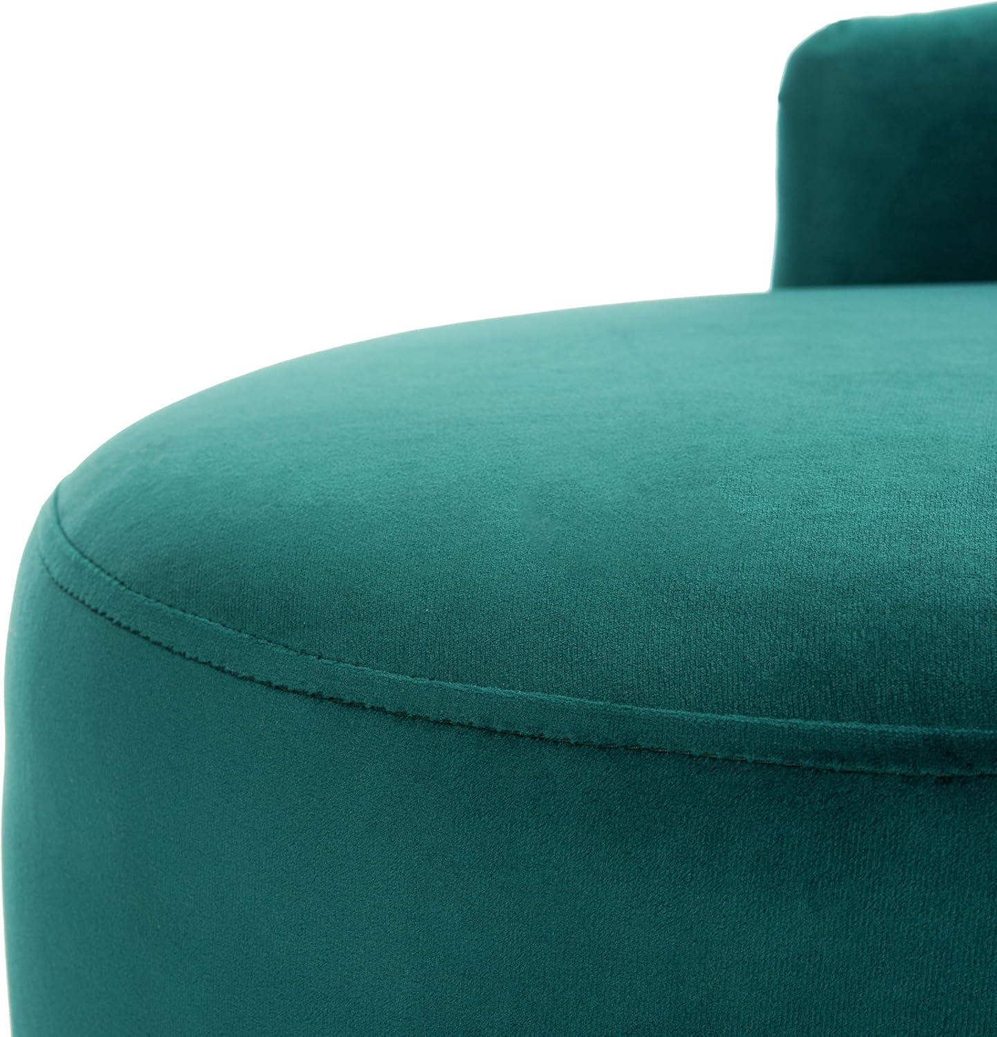 SAFAVIEH Evangeline Parisian Settee Emerald / Black