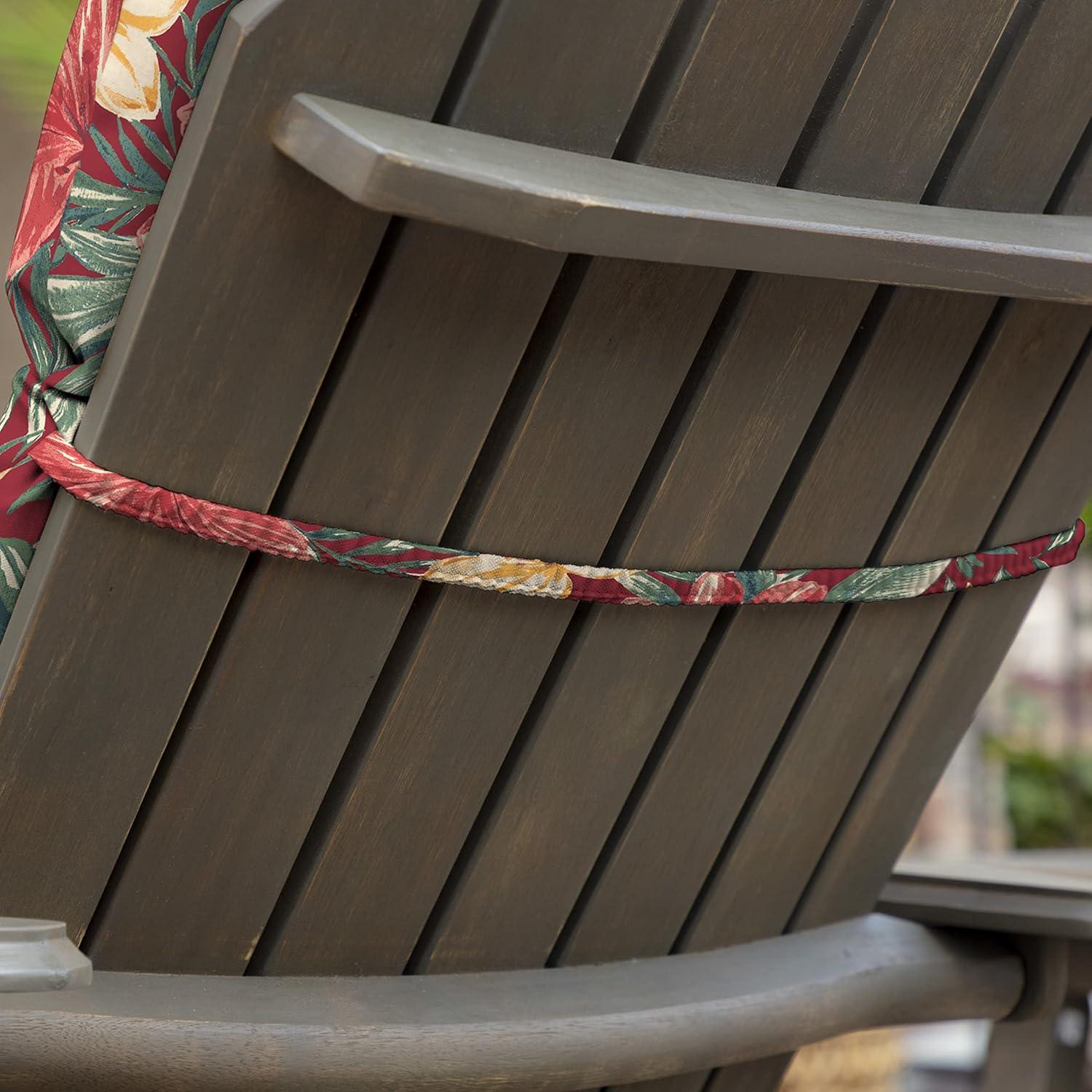 ARDEN Outdoor Rocking Chair or Adirondack Cushion, 20 x 17, Water Repellent, Fade Resistant 17 x 20, Ruby Clarissa