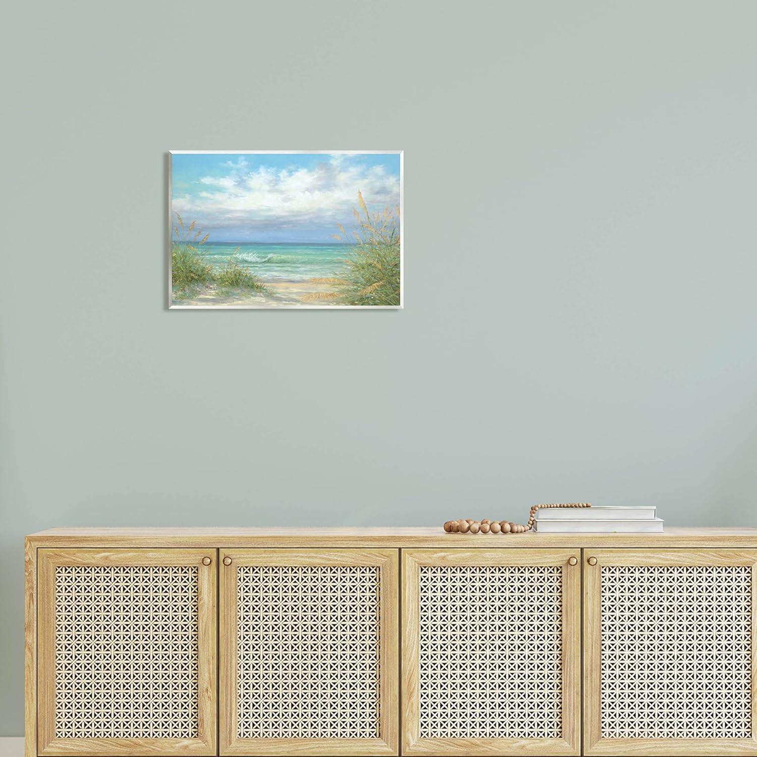 Sea Shoreline Horizon Scenery Coastal Painting Unframed Art Print Wall Art