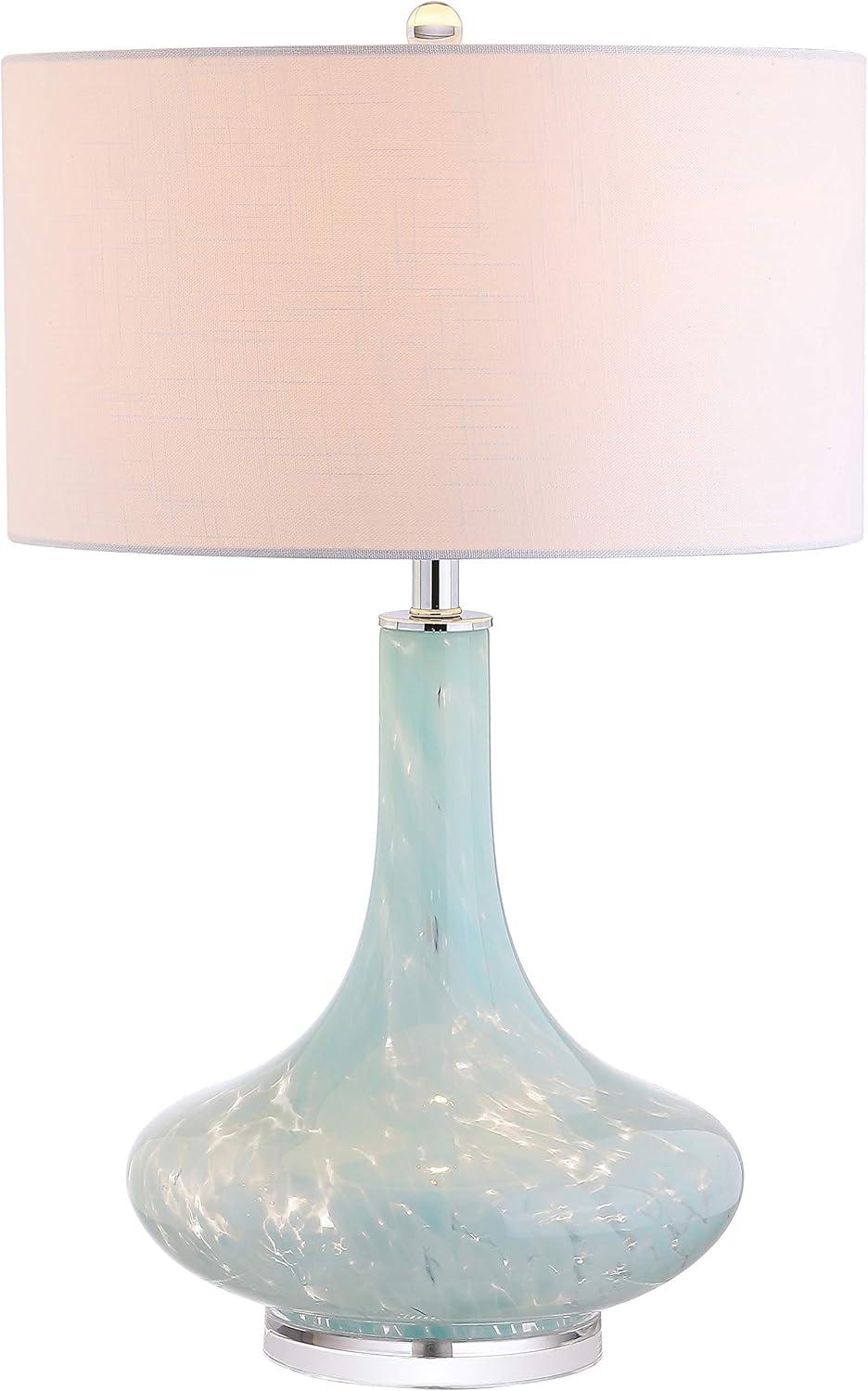 Montreal 29" Ice Blue Glass and Acrylic Table Lamp