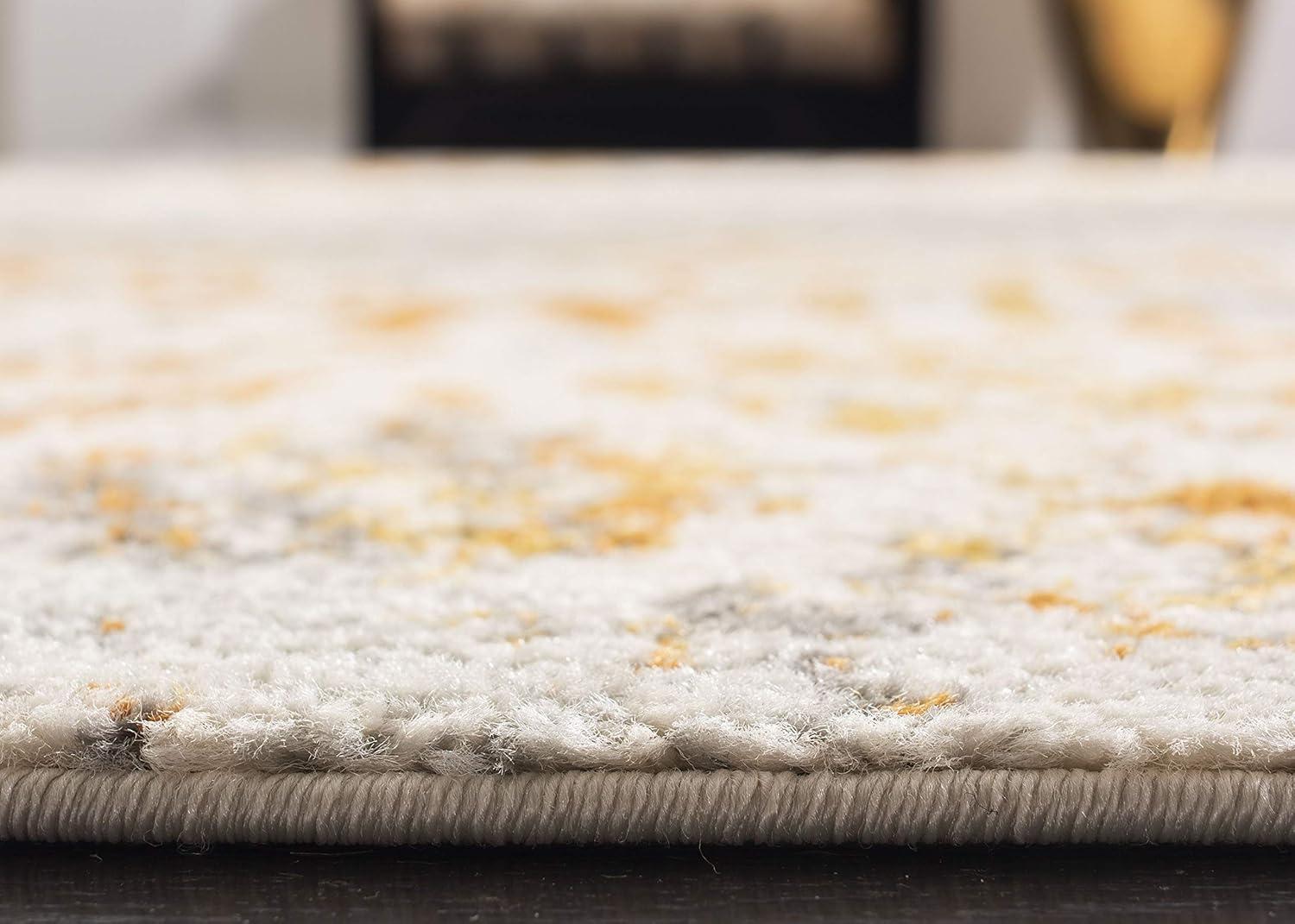Madison MAD608 Power Loomed Indoor Area Rug - Cream/Orange - 4'x4' - Safavieh.