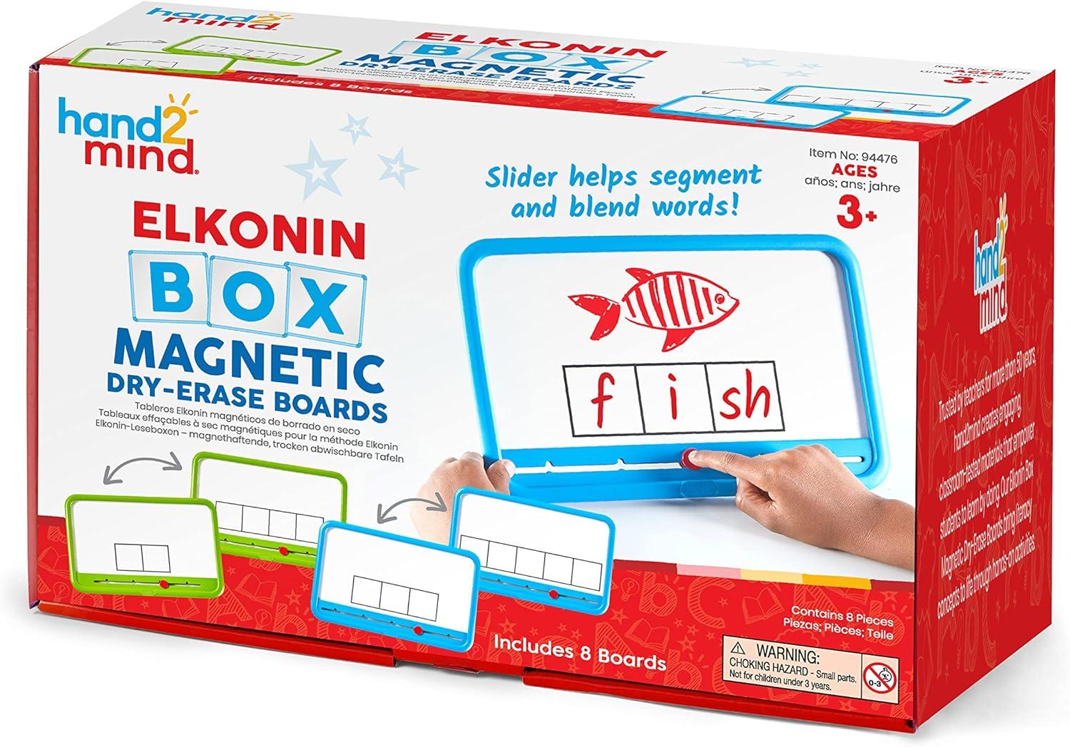Hand2Mind Elkonin Box Magnetic Dry Erase Board Set