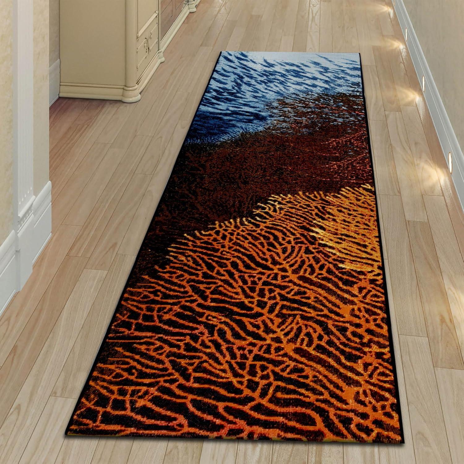 Liora Manne Marina Coral Indoor/Outdoor Rug Ocean 1'11" x 7'6"