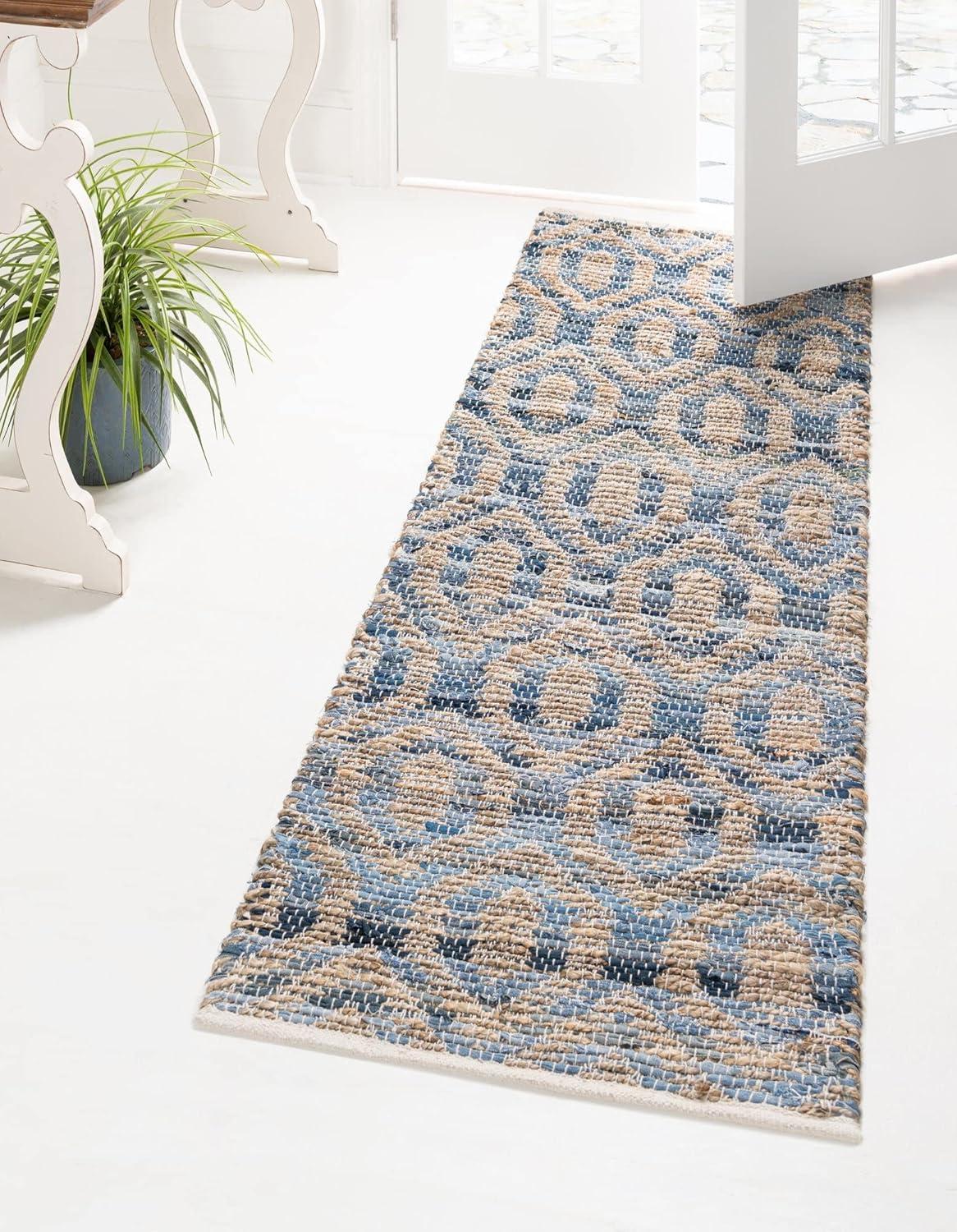 Unique Loom 2' 7 x 10' 0 Chindi Jute  Runner Rug