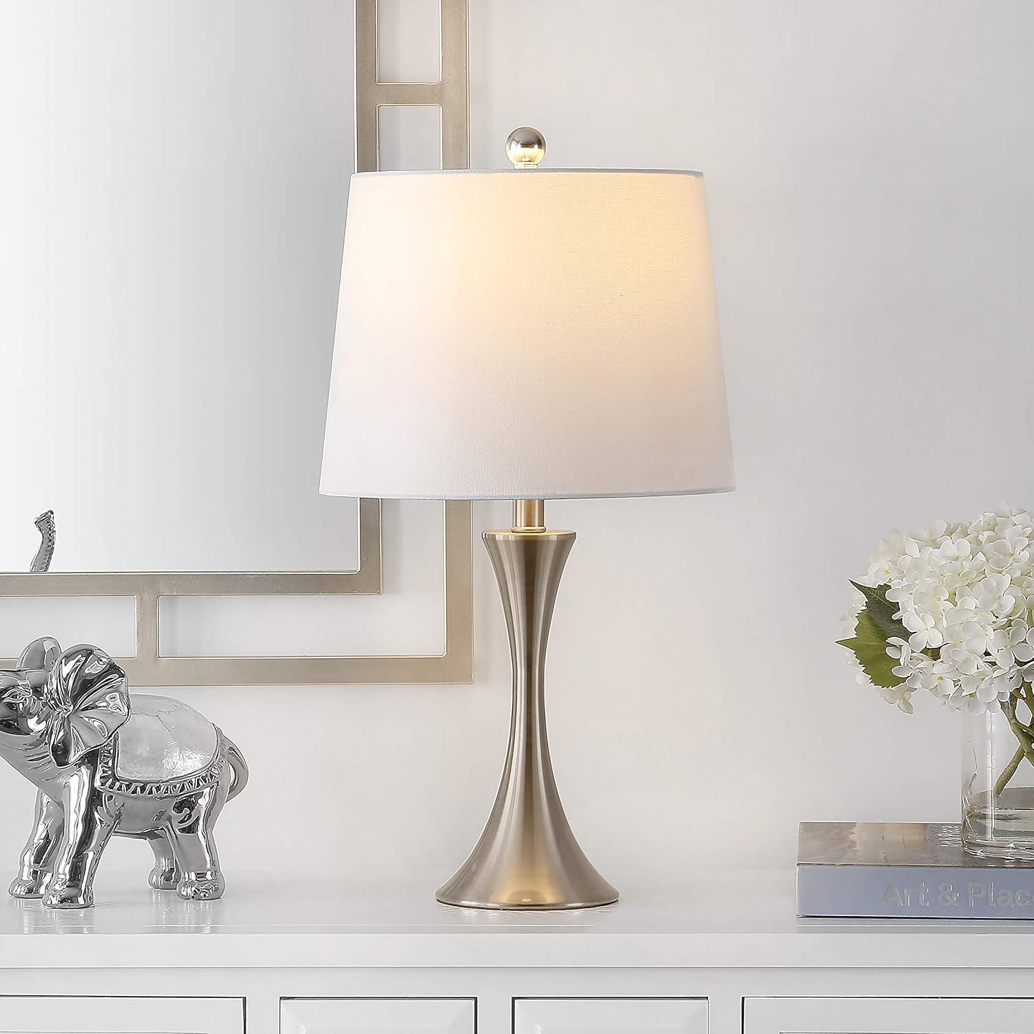 Benita Iron Table Lamp - Nickel - Safavieh.