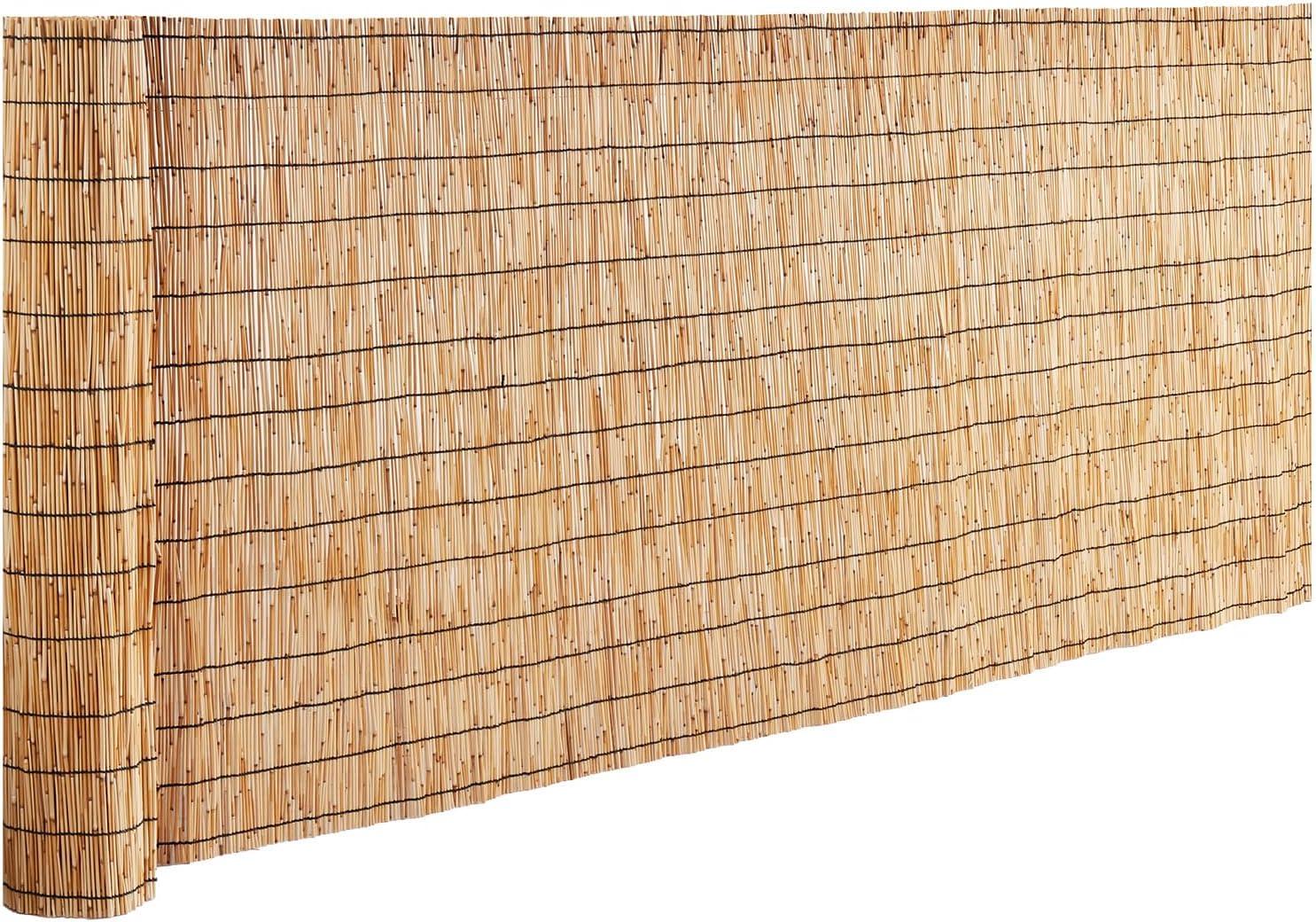 Natural Reed Privacy Screen Fence for Garden and Patio