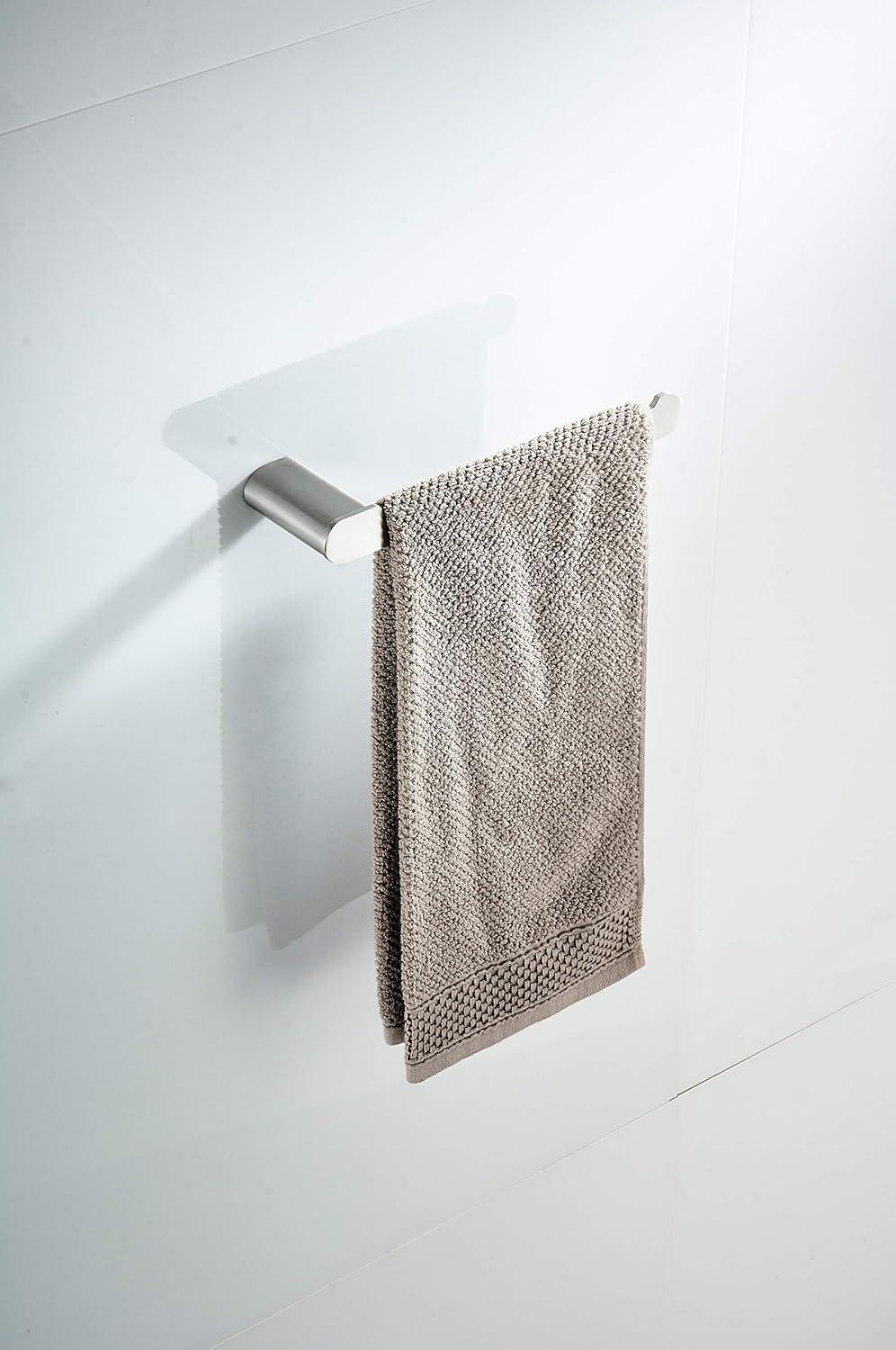 Klabb RN-18 4-Piece ss304 Bathroom Hardware Accessory Set with 24" Towel Bar -Nickle Brushed Round Type