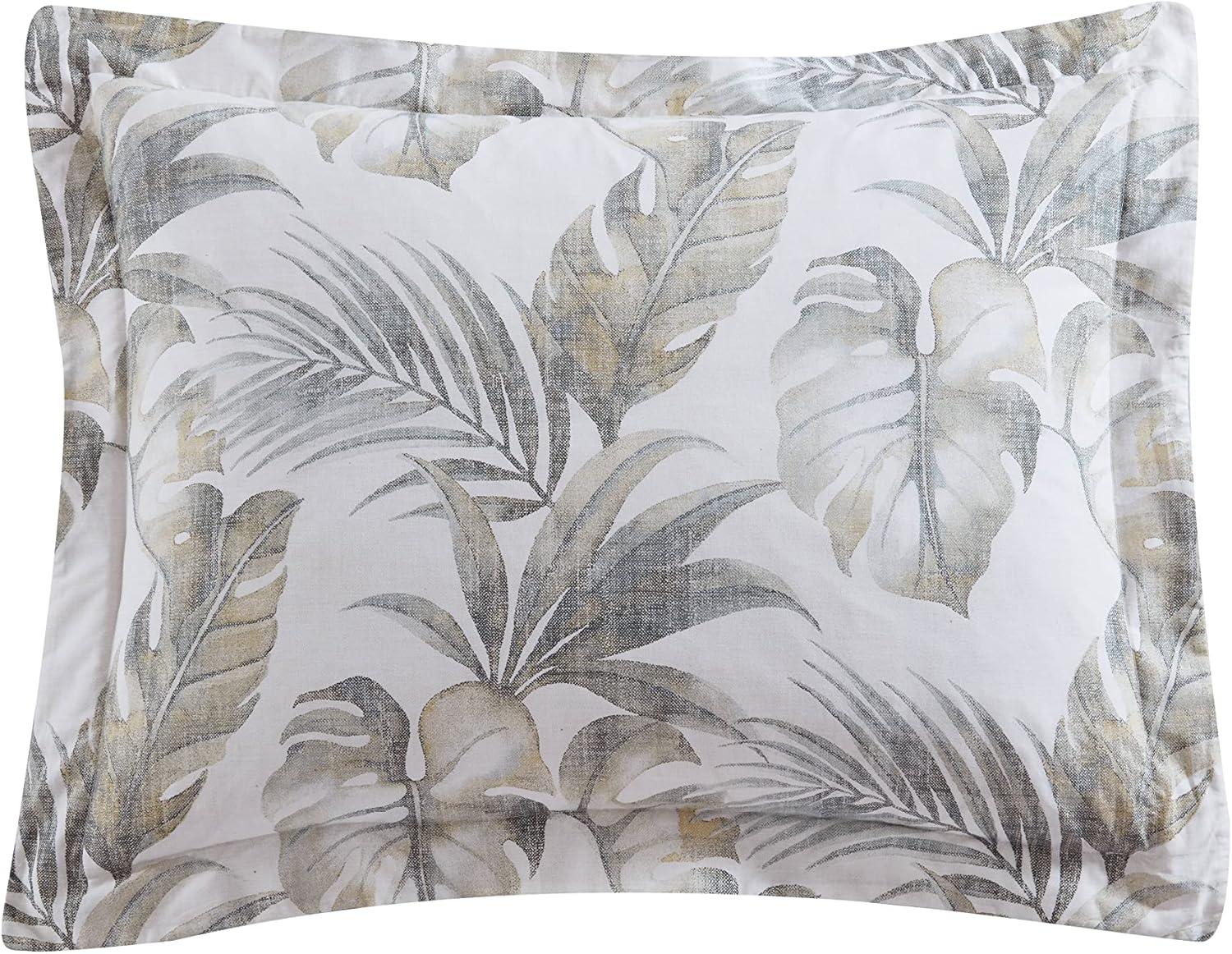 Tommy Bahama Home Tommy Bahama Waimea Bay Green Cotton Reversible Comforter Set