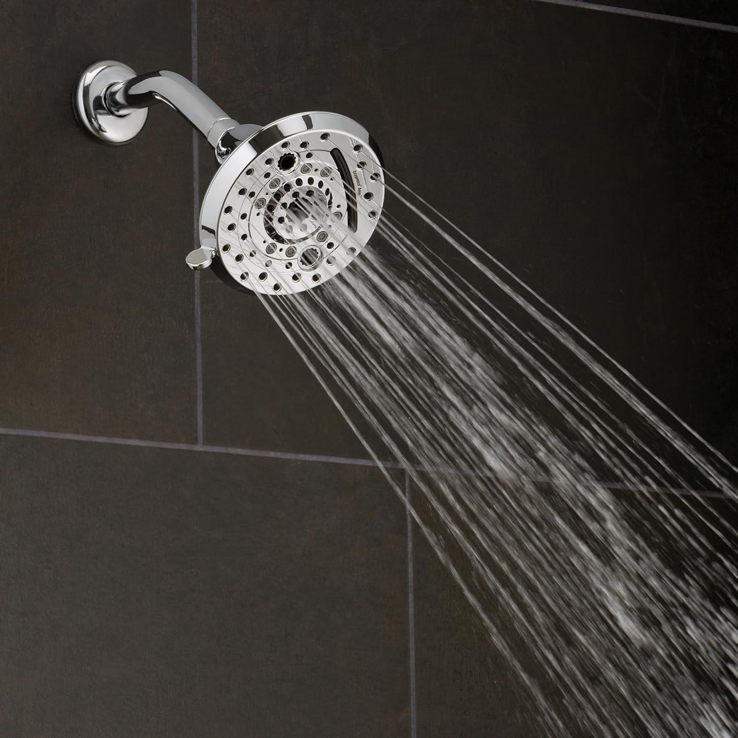 Oxygenics Amp Chrome Fixed Shower Head 1.8-GPM (6.8-LPM)