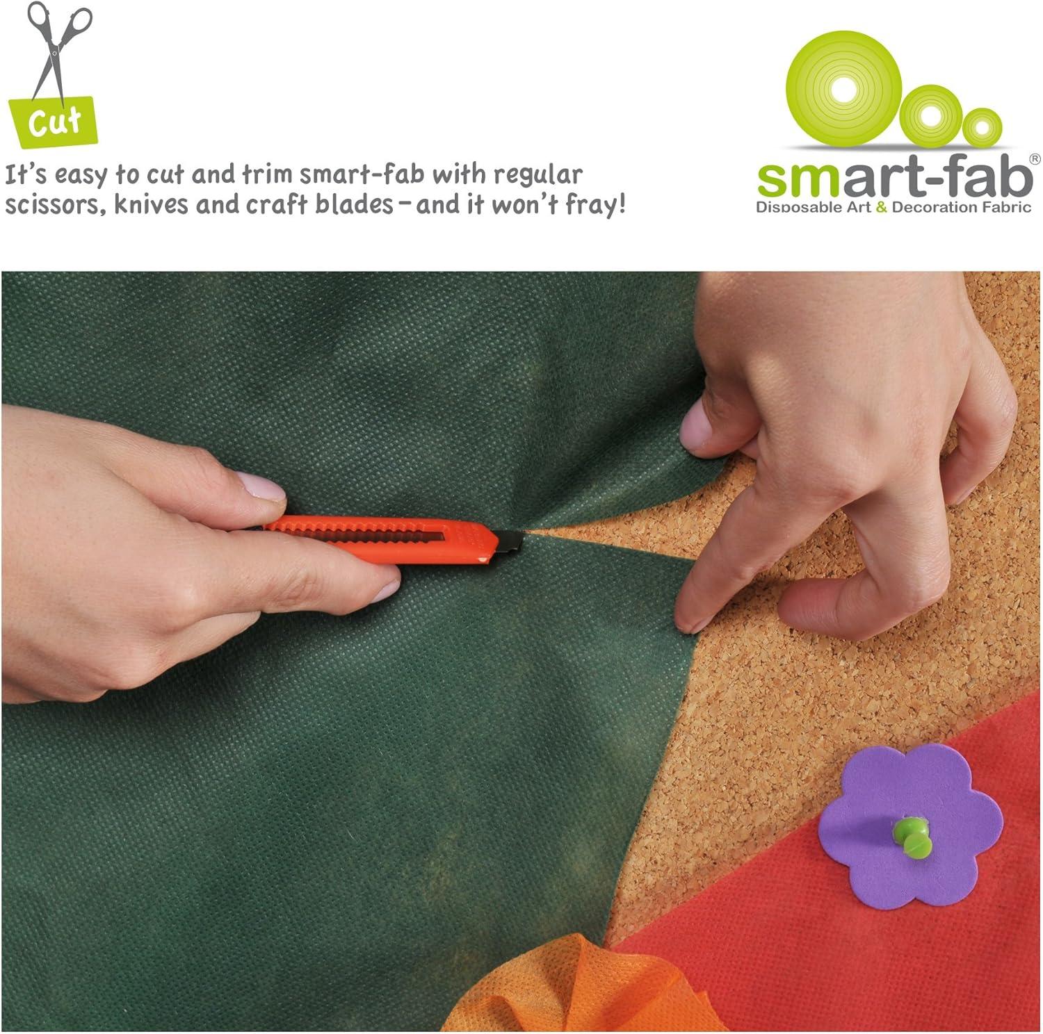 Smart-Fab® Art & Decoration Fabric Roll, 48" x 40', Black