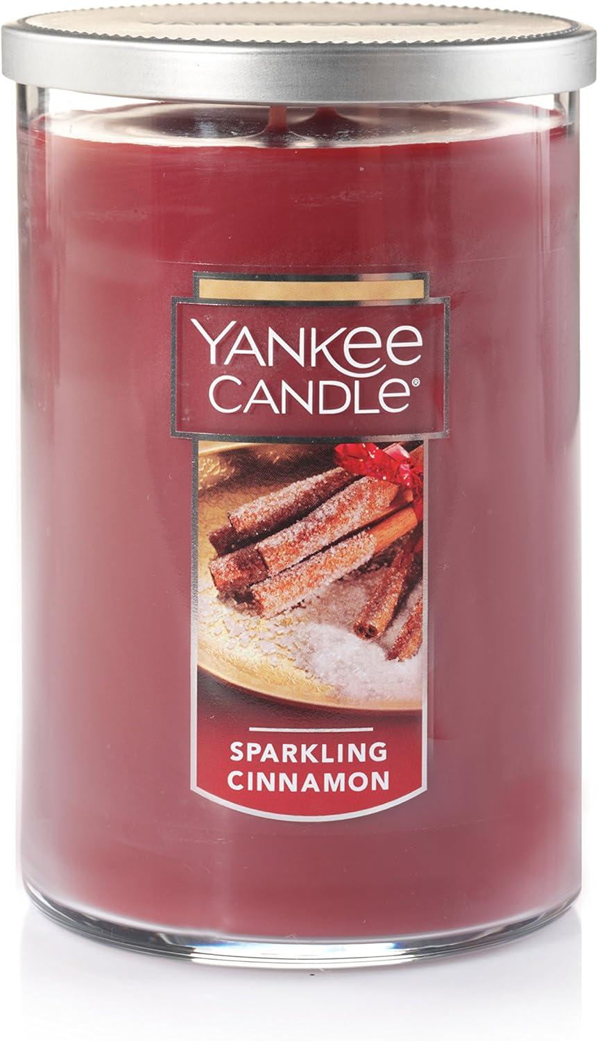 Large Red Sparkling Cinnamon Soy Tumbler Candle