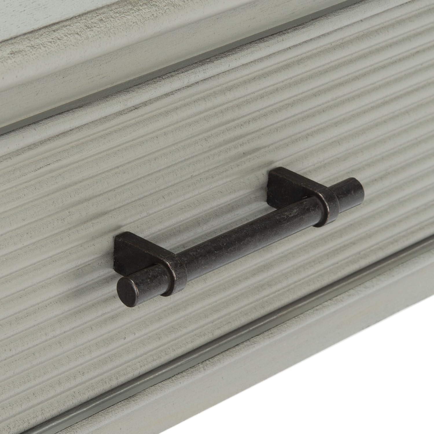 Ryder 1 Drawer Accent Table - Distressed Grey - Safavieh