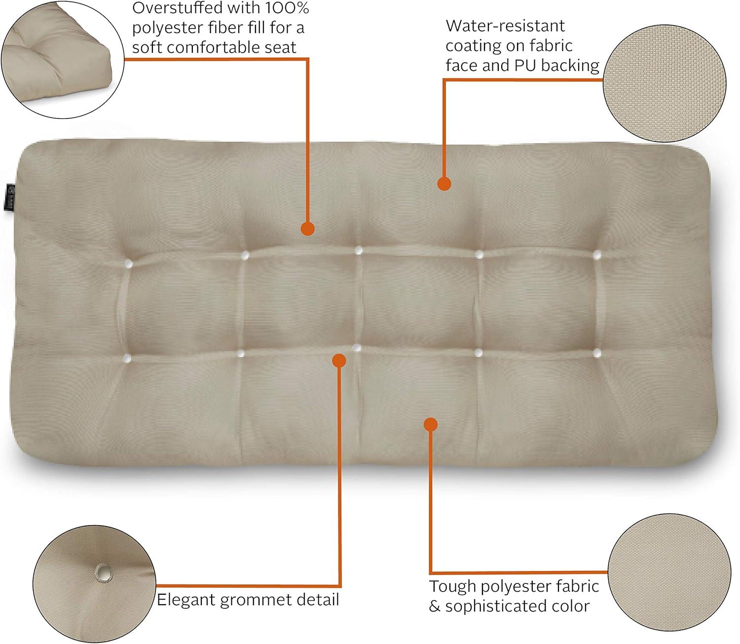 Bergholt Outdoor 5'' Bench Seat Cushion