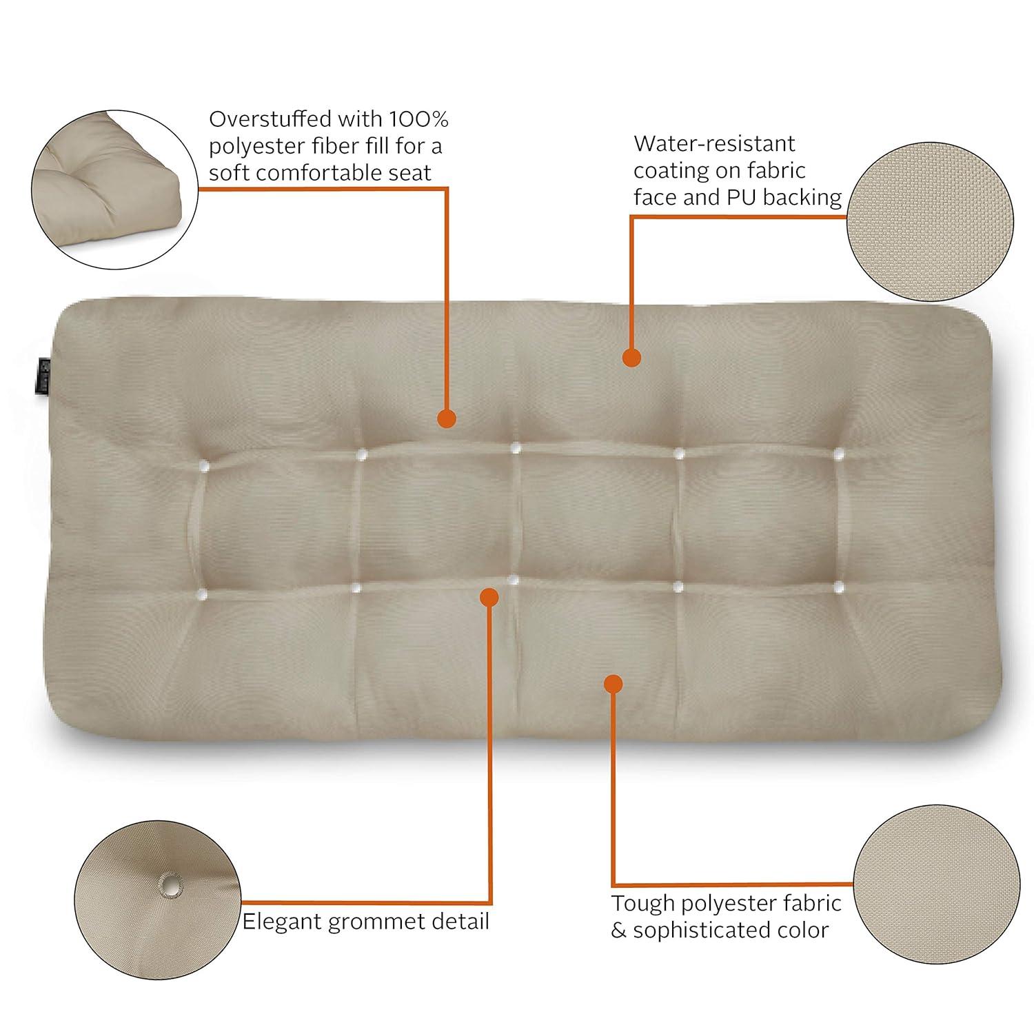 Bergholt Outdoor 5'' Bench Seat Cushion