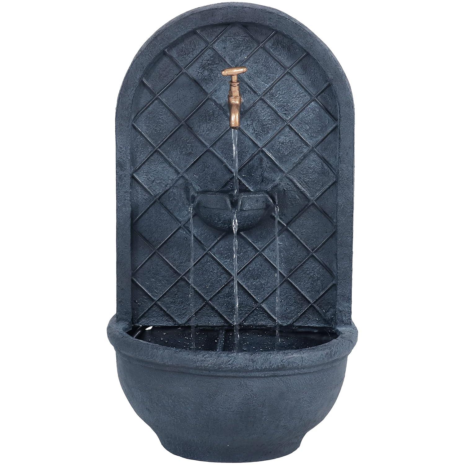 Millwood Pines Tristin Weather Resistant Wall Base Fountain