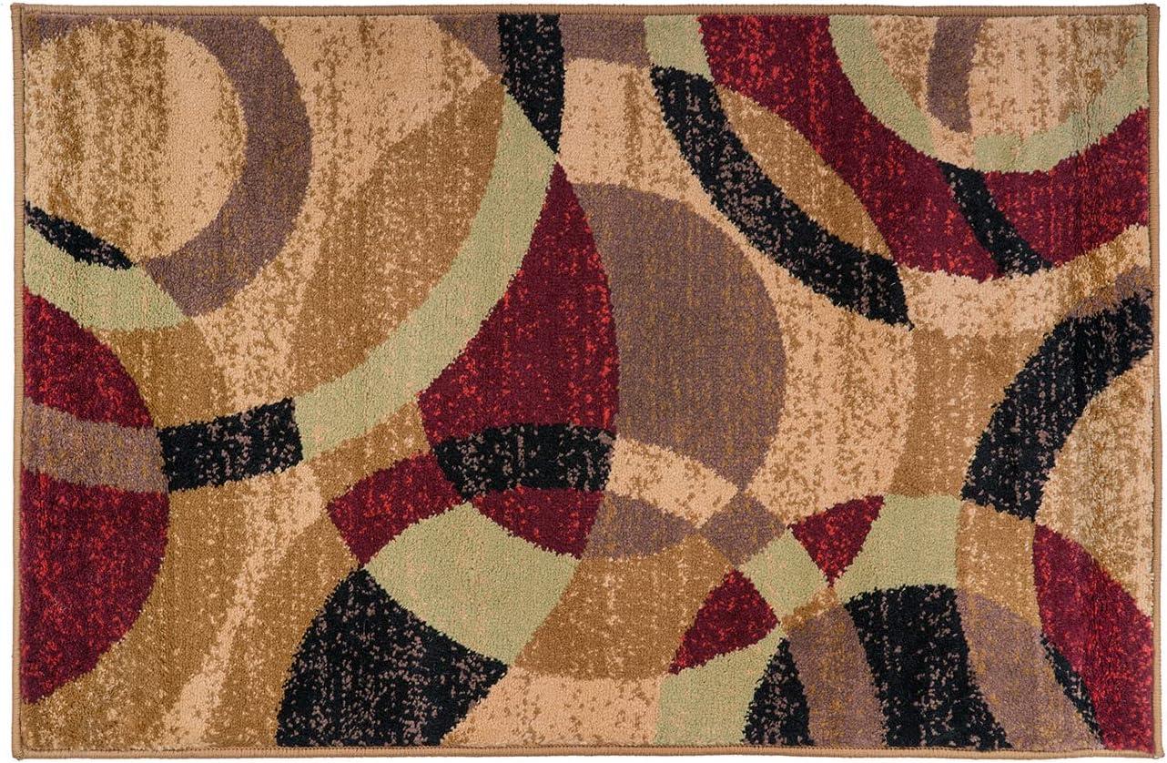 World Rug Gallery Geometric Circles Area Rug