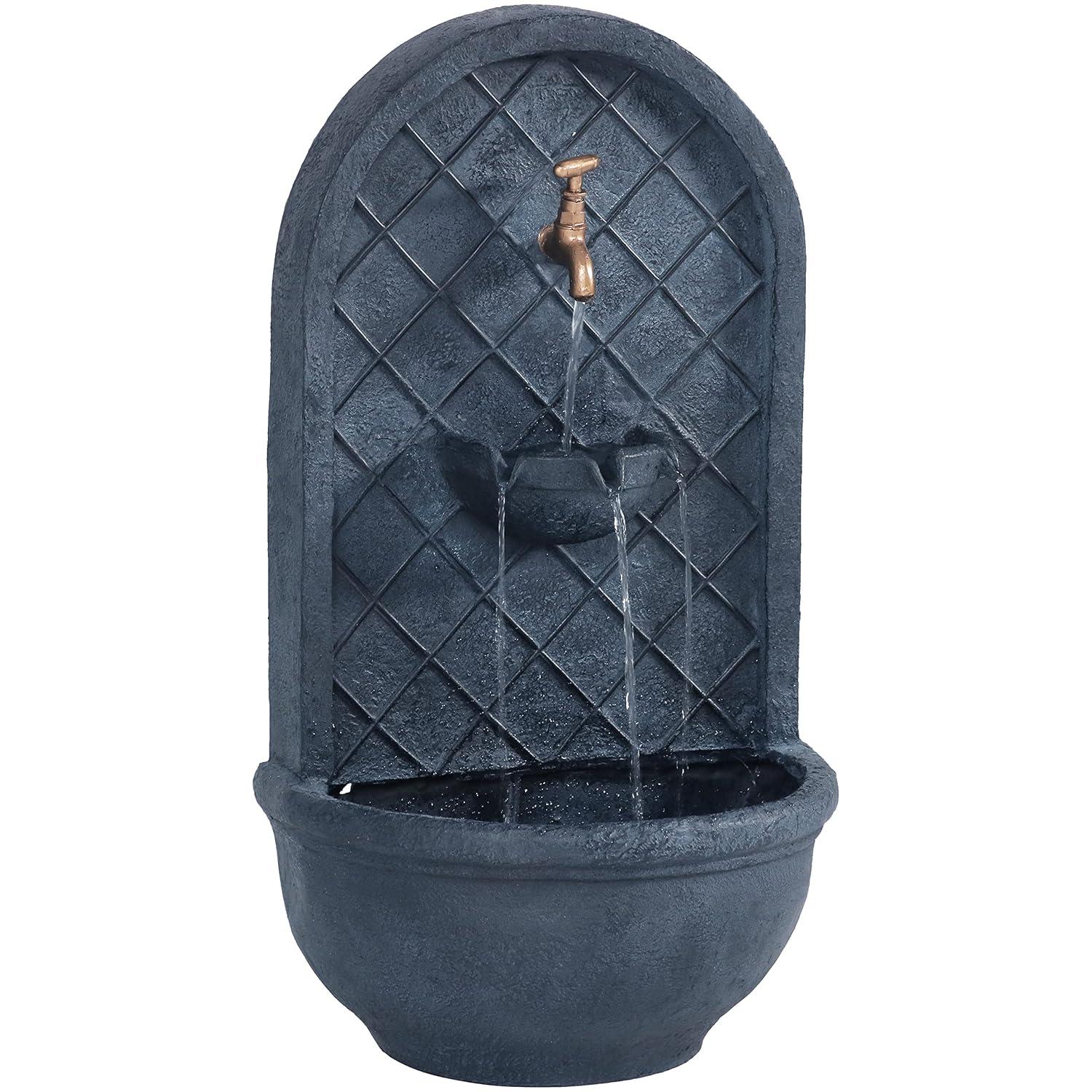 Millwood Pines Tristin Weather Resistant Wall Base Fountain