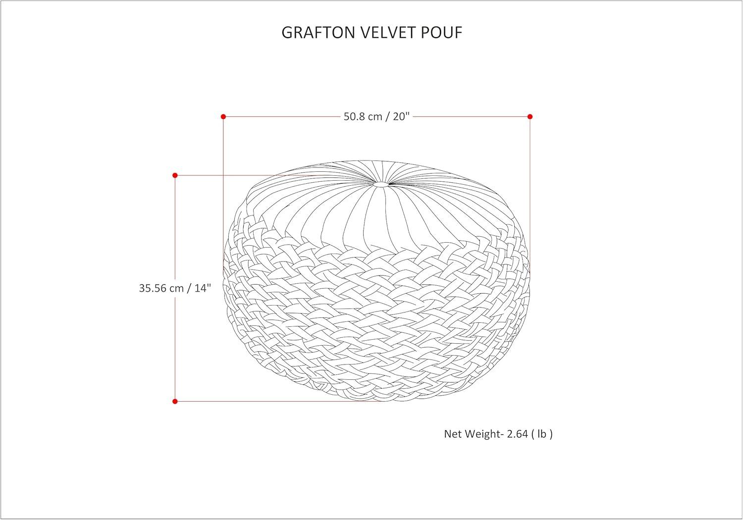 Grafton Velvet Pouf