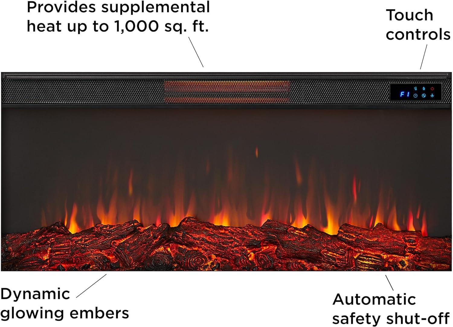 Bernice 65" Landscape Electric Fireplace by Real Flame