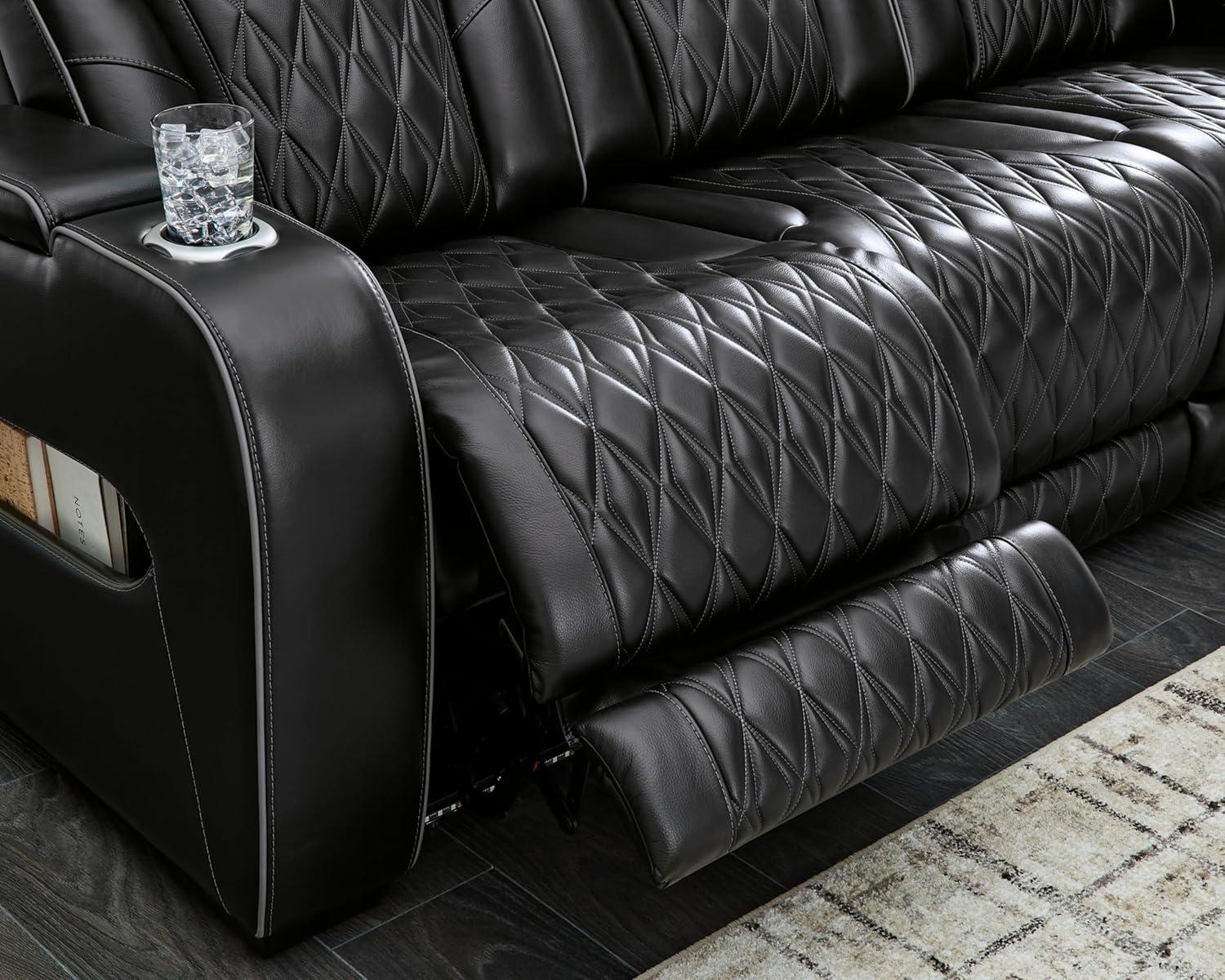 Ashley Furniture Boyington Black Power Reclining Sofa