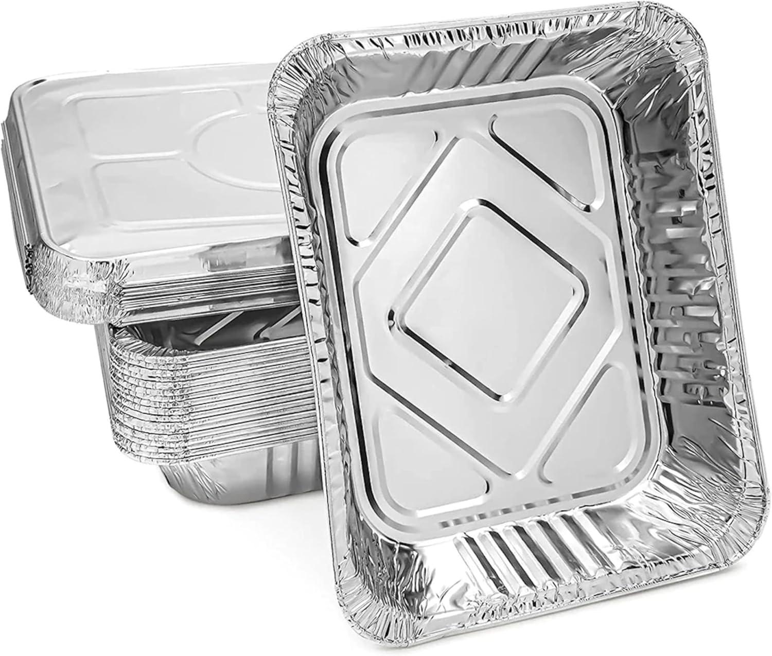 Stock Your Home 9x13 Disposable Aluminum Foil Pans - 30 Pack - for Cooking, Heating, Storing, Prepping Food