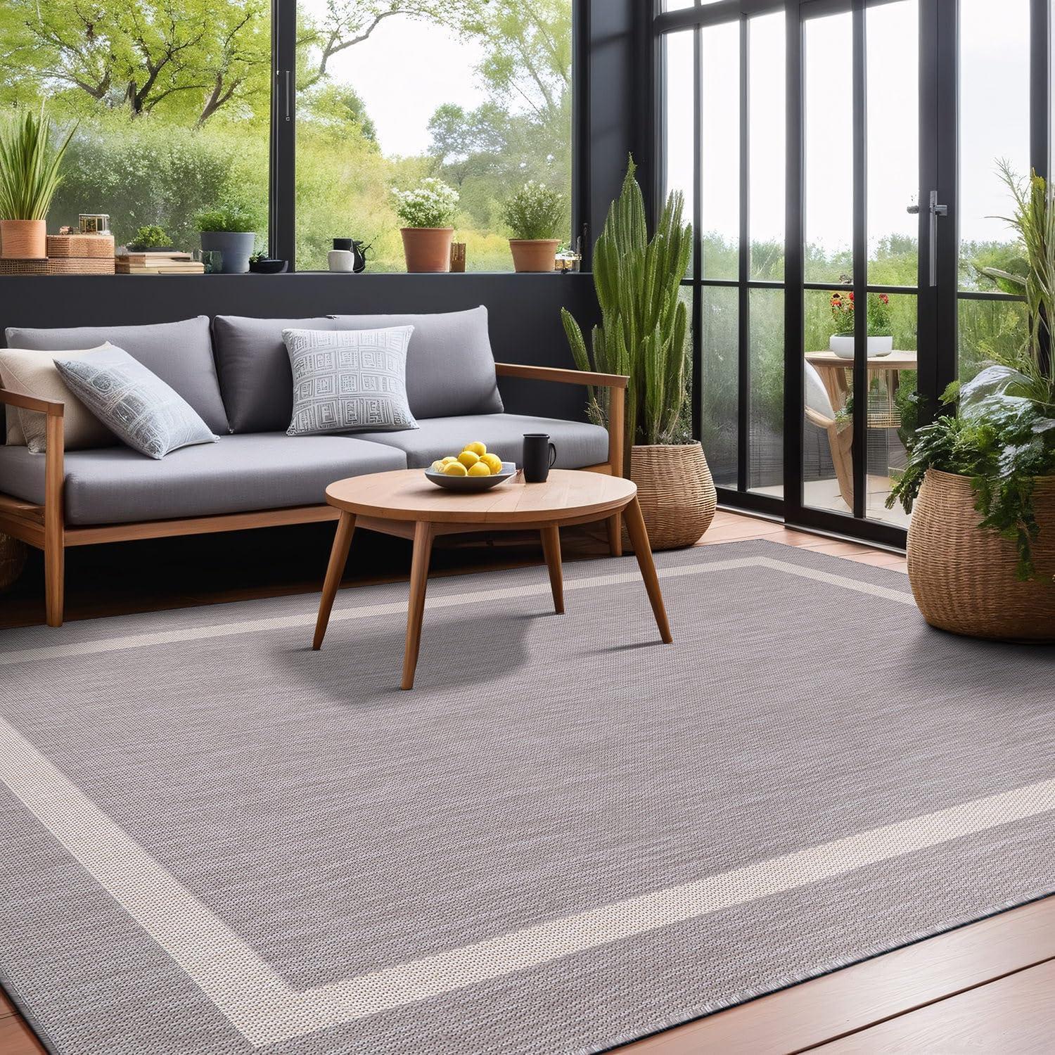 Waikiki Gray Indoor/Outdoor Rug