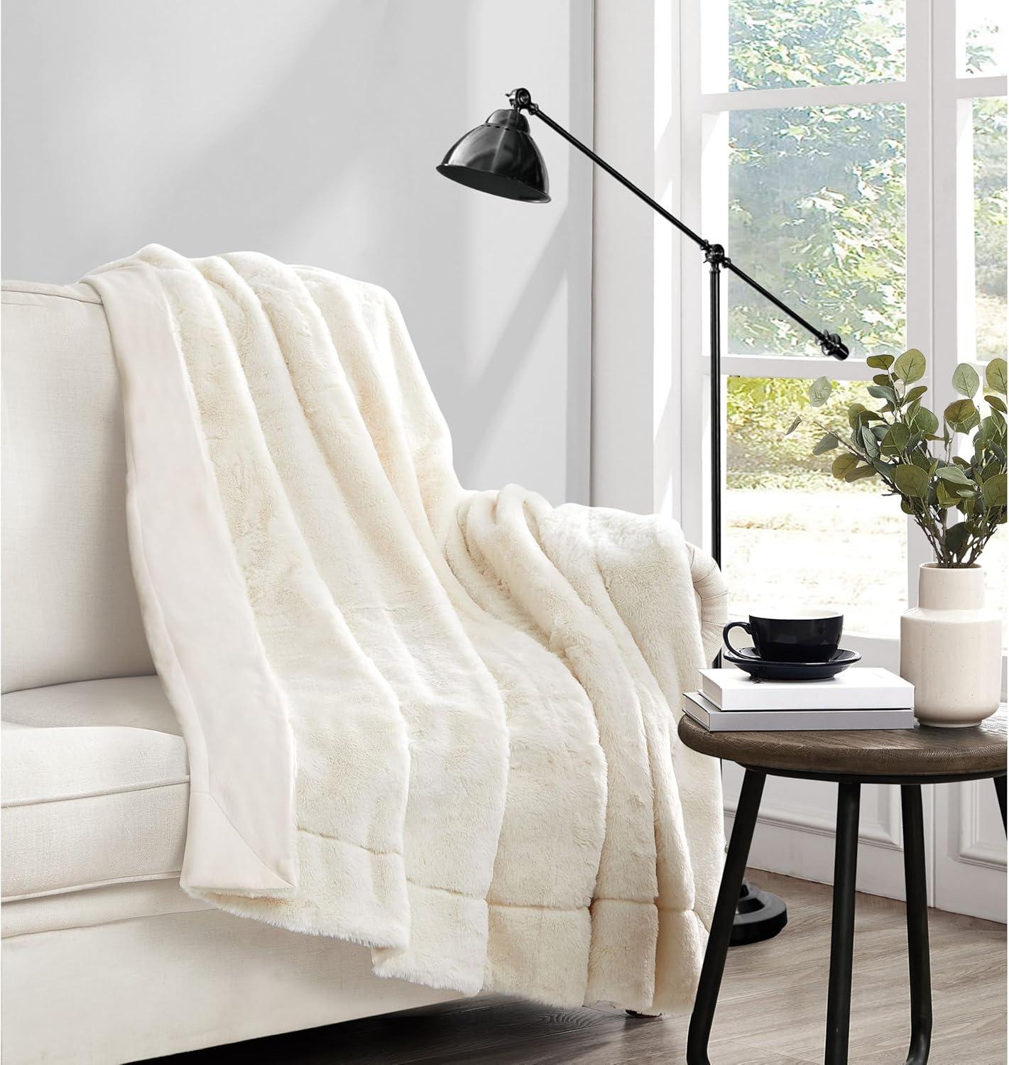 Vince Camuto Vince Camuto Faux Rabbit Fur Gift Boxed Throw
