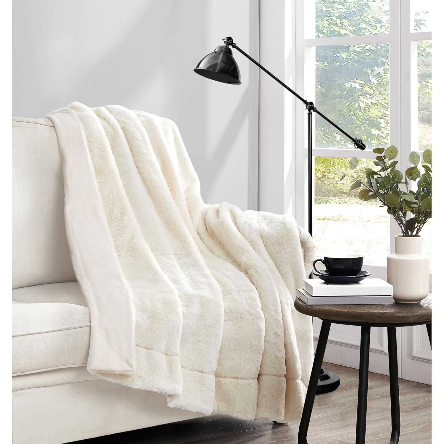 Vince Camuto Vince Camuto Faux Rabbit Fur Gift Boxed Throw