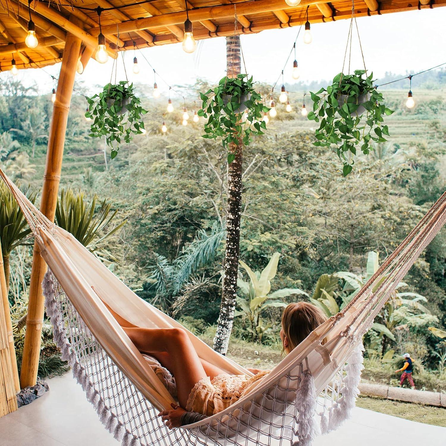 Hanging Plant Fake Plants with Pots, 2 Pack Artificial Plants, Faux Anthurium Leaf Basket for Wall Home Room Indoor Outdoor Decor