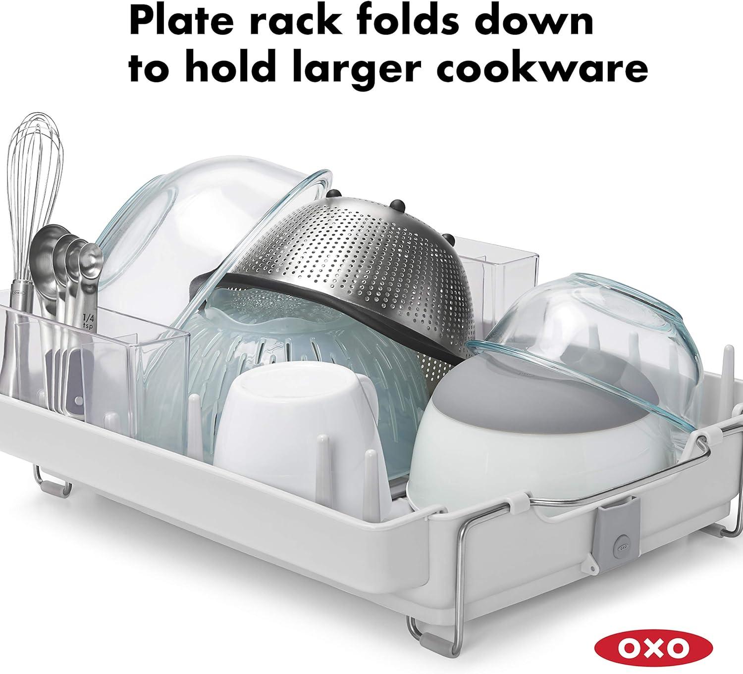 OXO OXO Stainless Steel Countertop Dish Rack