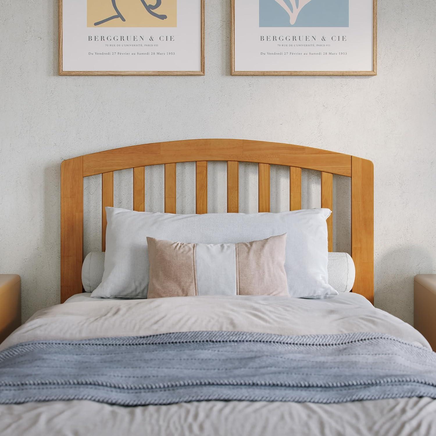 AFI Furnishings Richmond Solid Wood Platform Bed with Panel Footboard and Storage Drawers