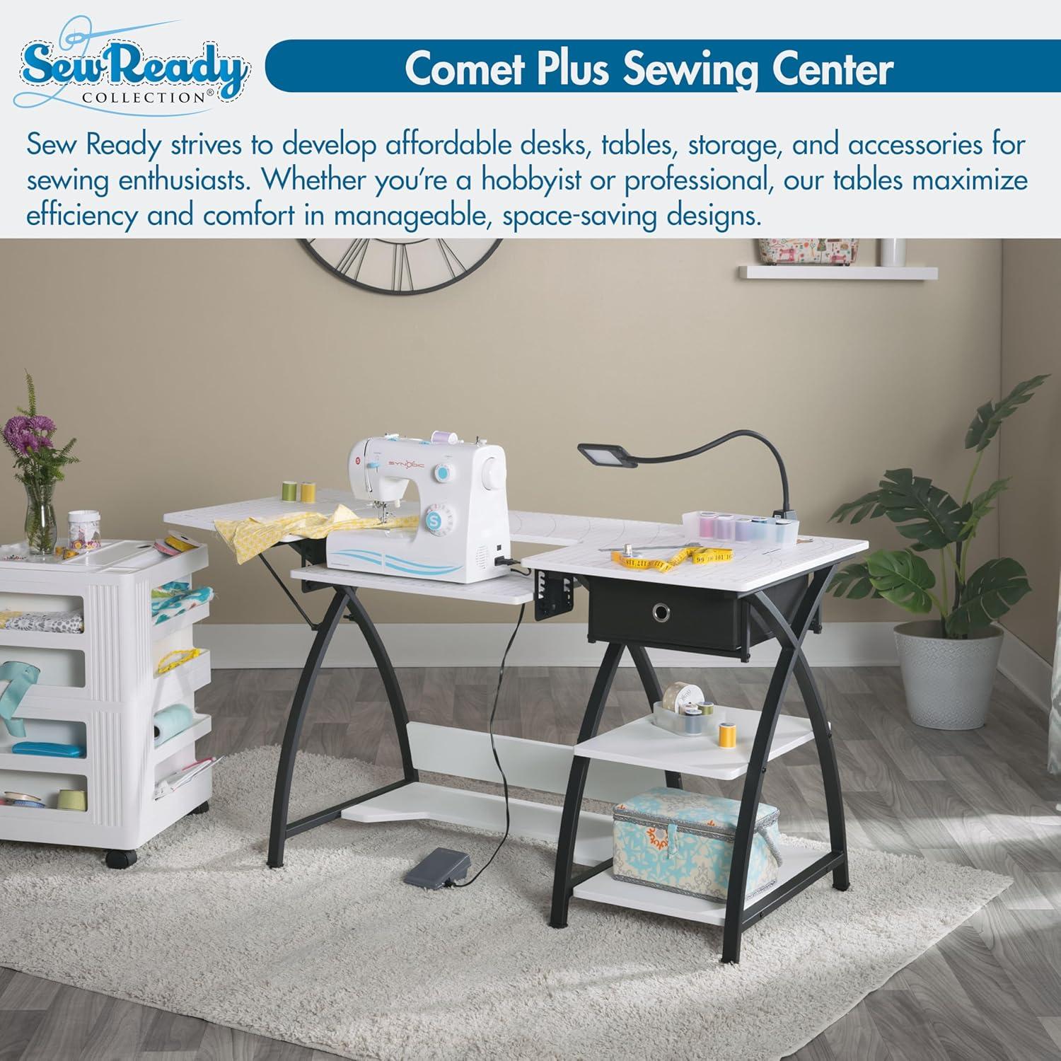 Sew Ready 47.25'' x 23.5'' Sewing Table with Sewing Machine Platform