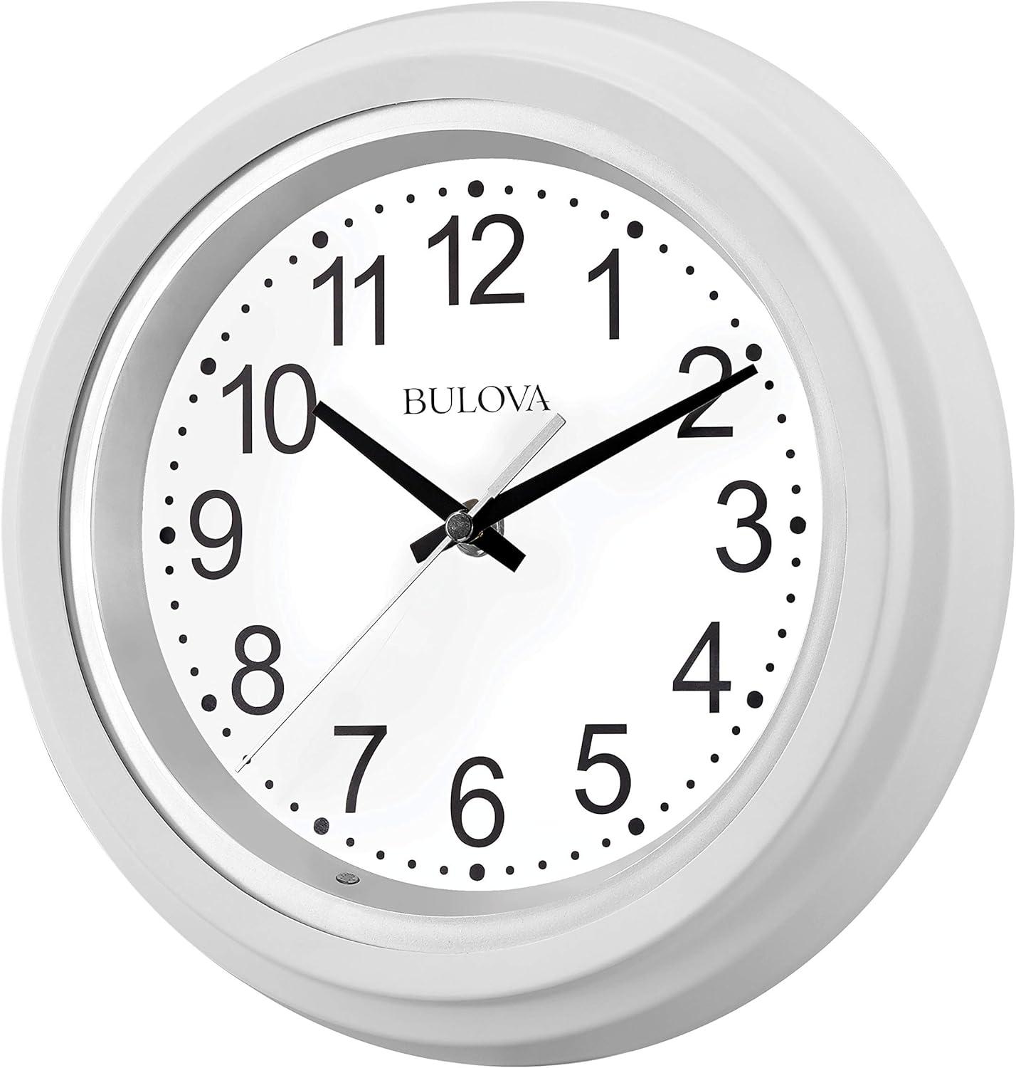 Bulova Clocks Night Vision 10" Diameter Quartz Clock