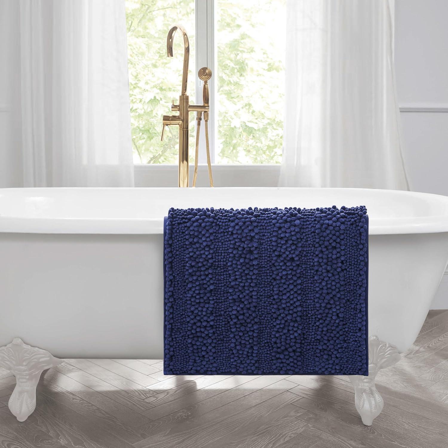 Laura Ashley Astor Chenille Non-Slip Bath Mat