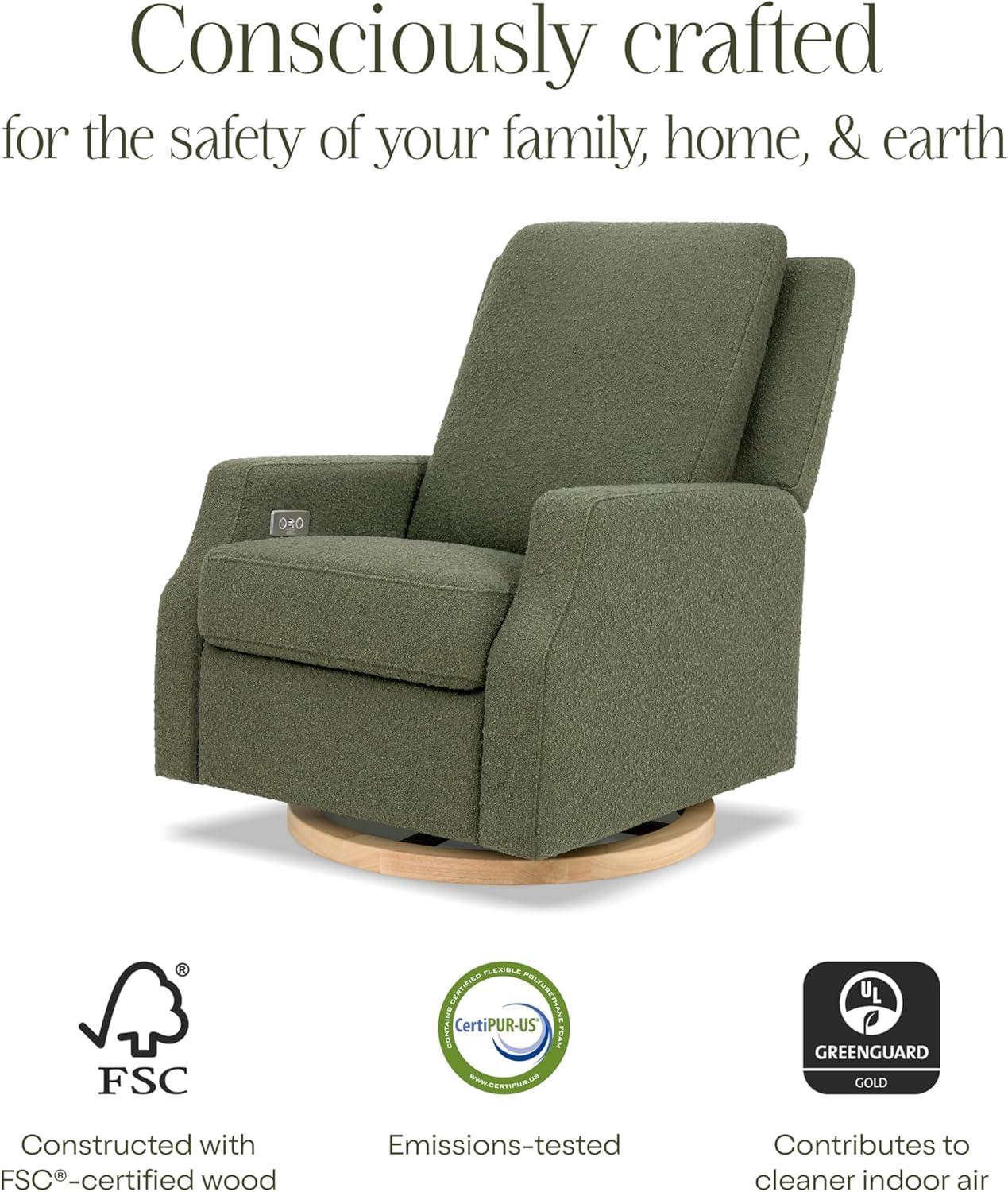 Crewe Electronic Recliner and Swivel Glider in Eco-Performance Fabric