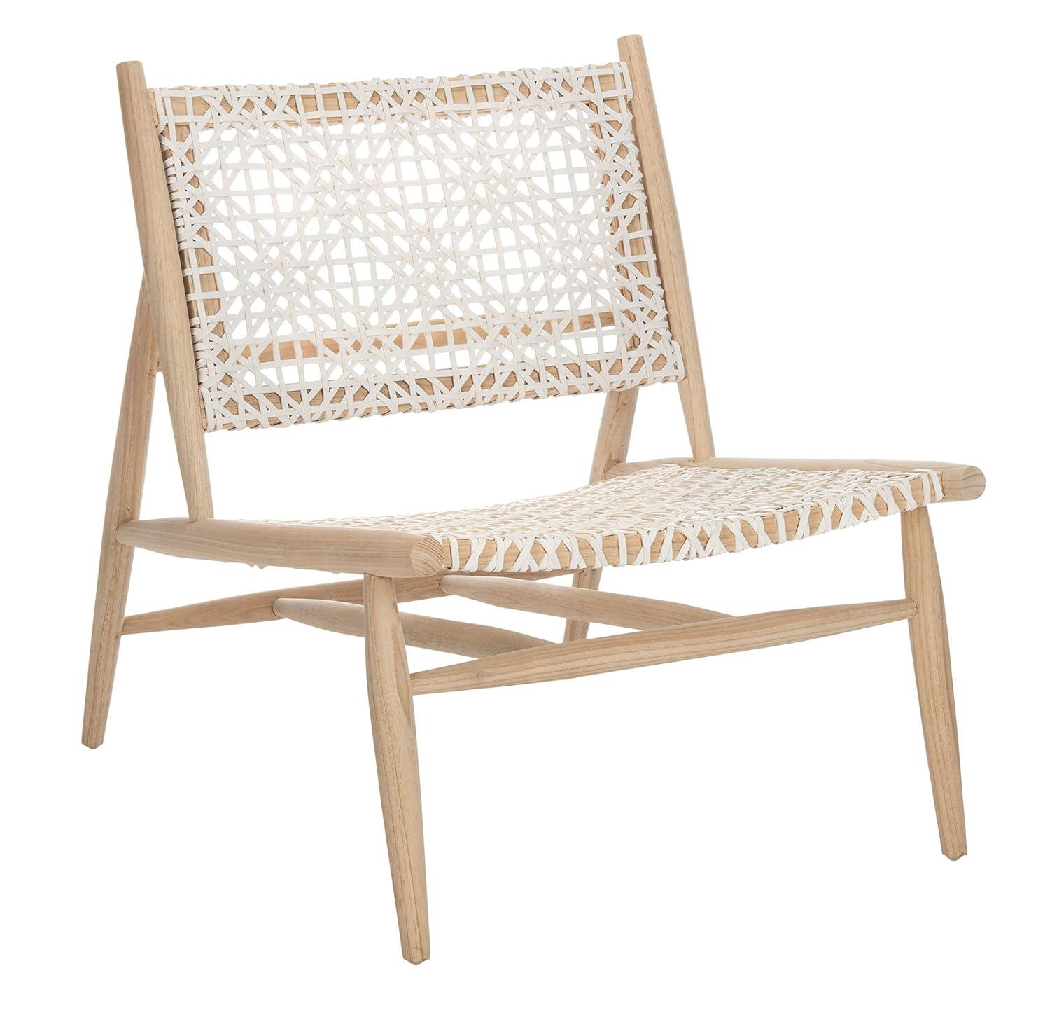 Bandelier Accent Chair - ACH1000 - Light Natural/White - Safavieh
