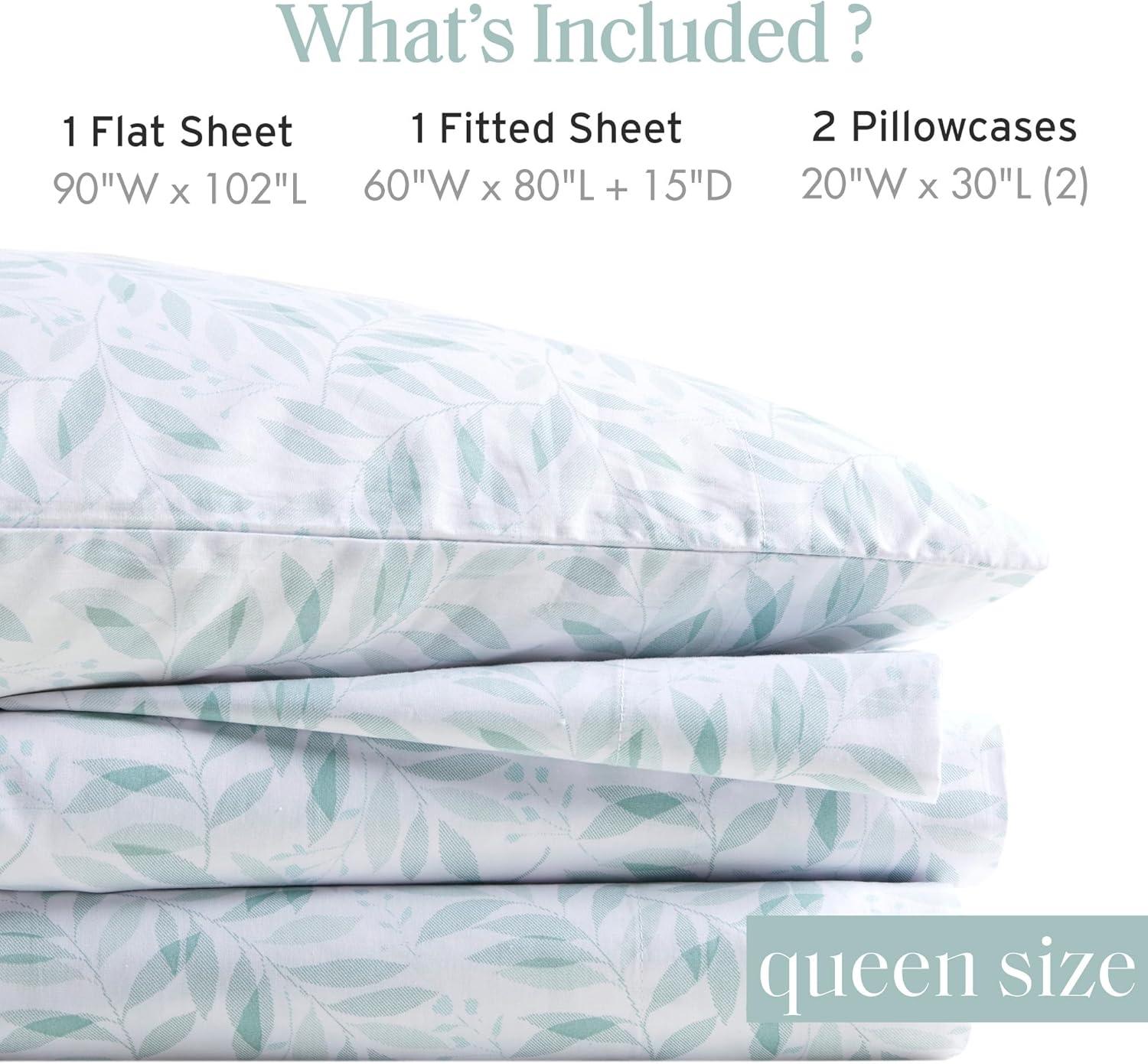 Madison Park Essentials 200 Thread Count Printed Cotton 200 Thread Count Printed 100% Cotton Sheet Set