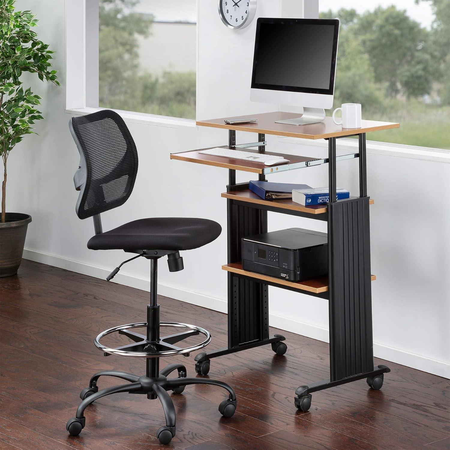 MUV Adjustable Stand-Up Workstation AV Cart