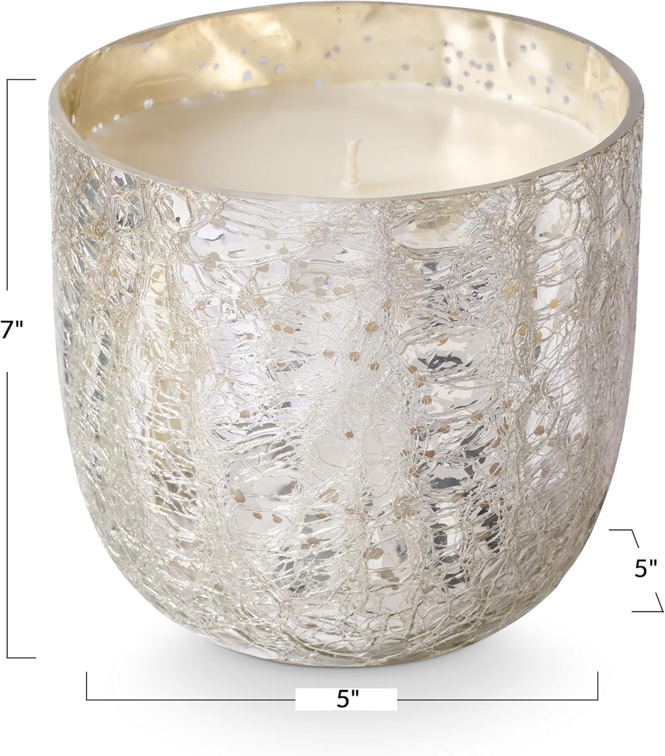 ILLUME Noble Holiday North Sky Small Crackle Glass Candle