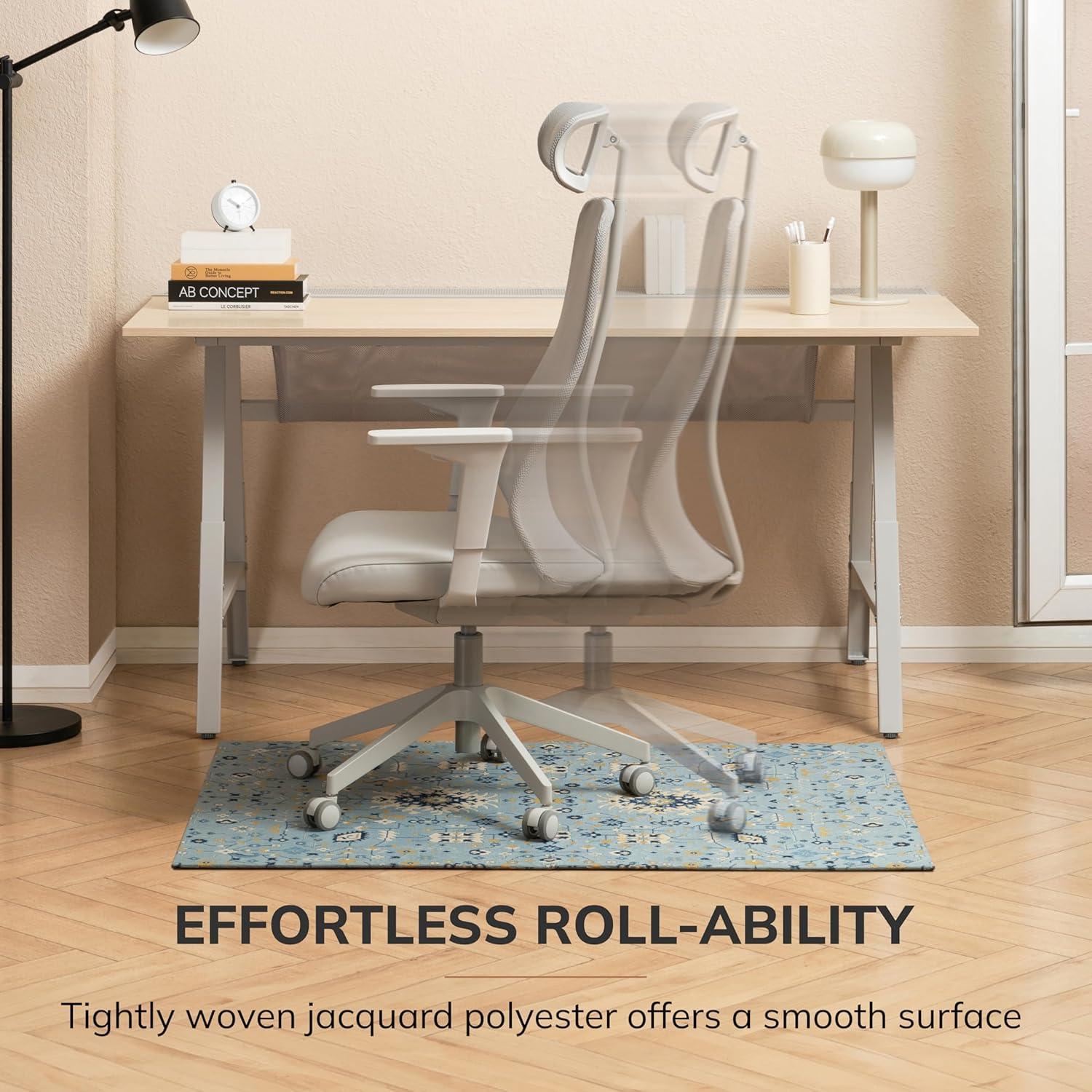 Anji Mountain Tabriz Carpet Straight Rectangular Chair Mat