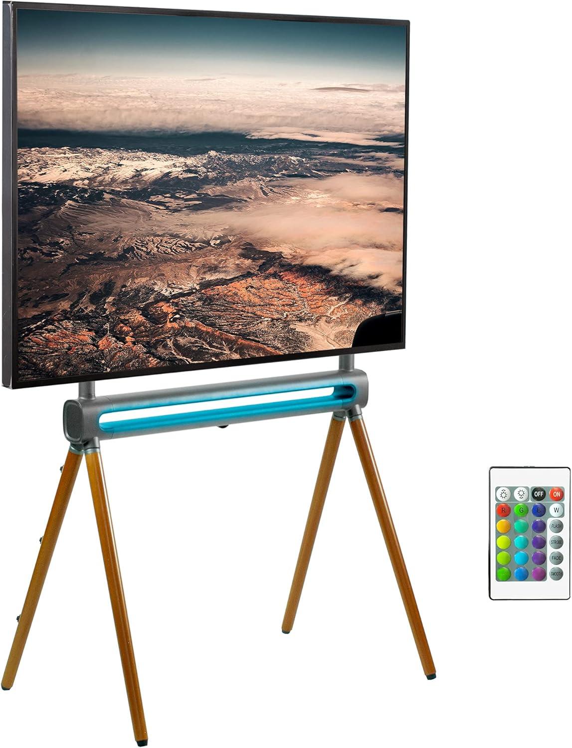 Vivo Easel Studio TV Stand with RGB Light