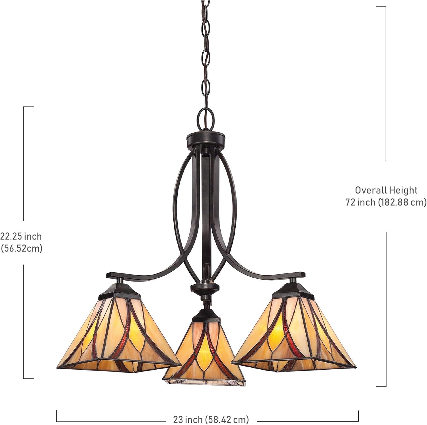 Quoizel Lighting Asheville 3 - Light Pendant in  Valiant Bronze