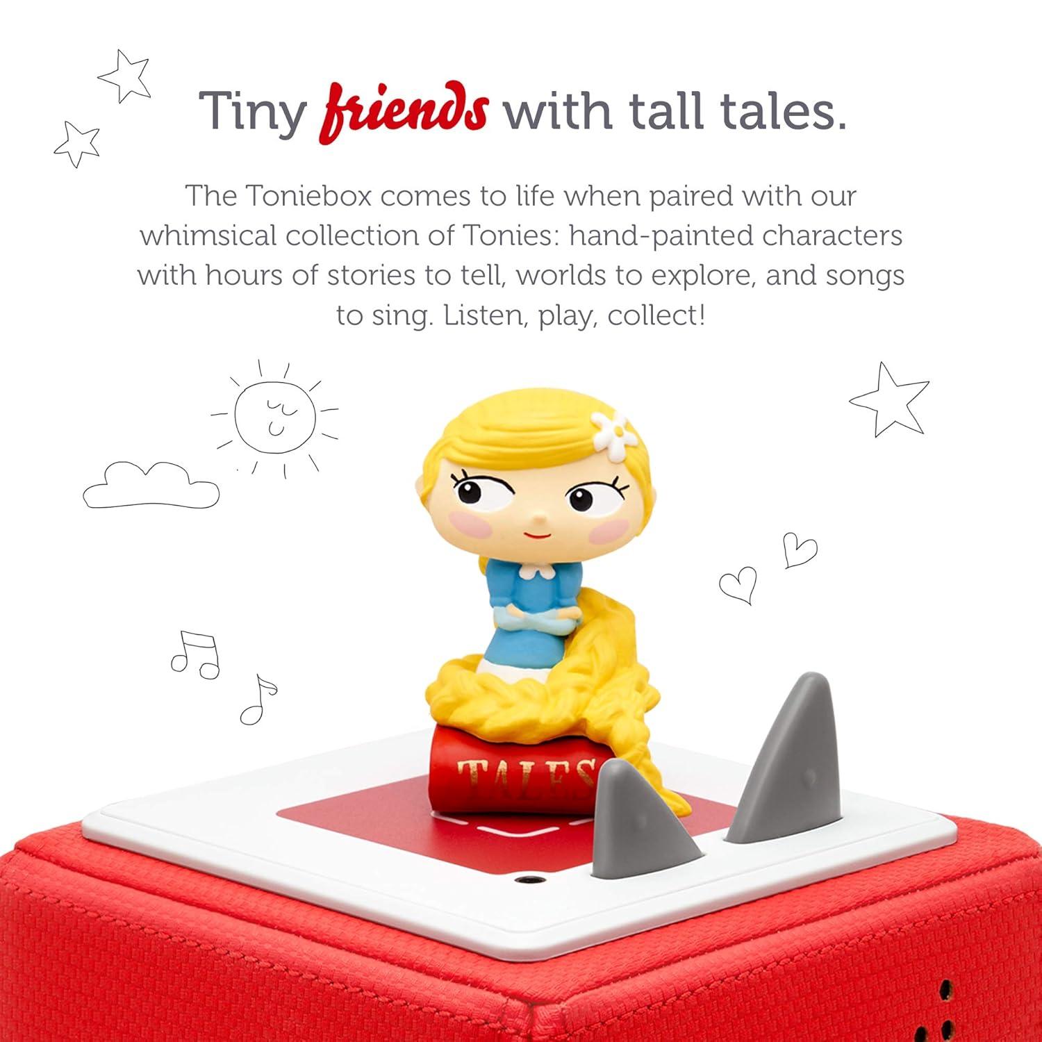 Tonies Rapunzel and Other Fairy Tales, Audio Play Figurine for Portable Speaker, Small, Multicolor, Plastic