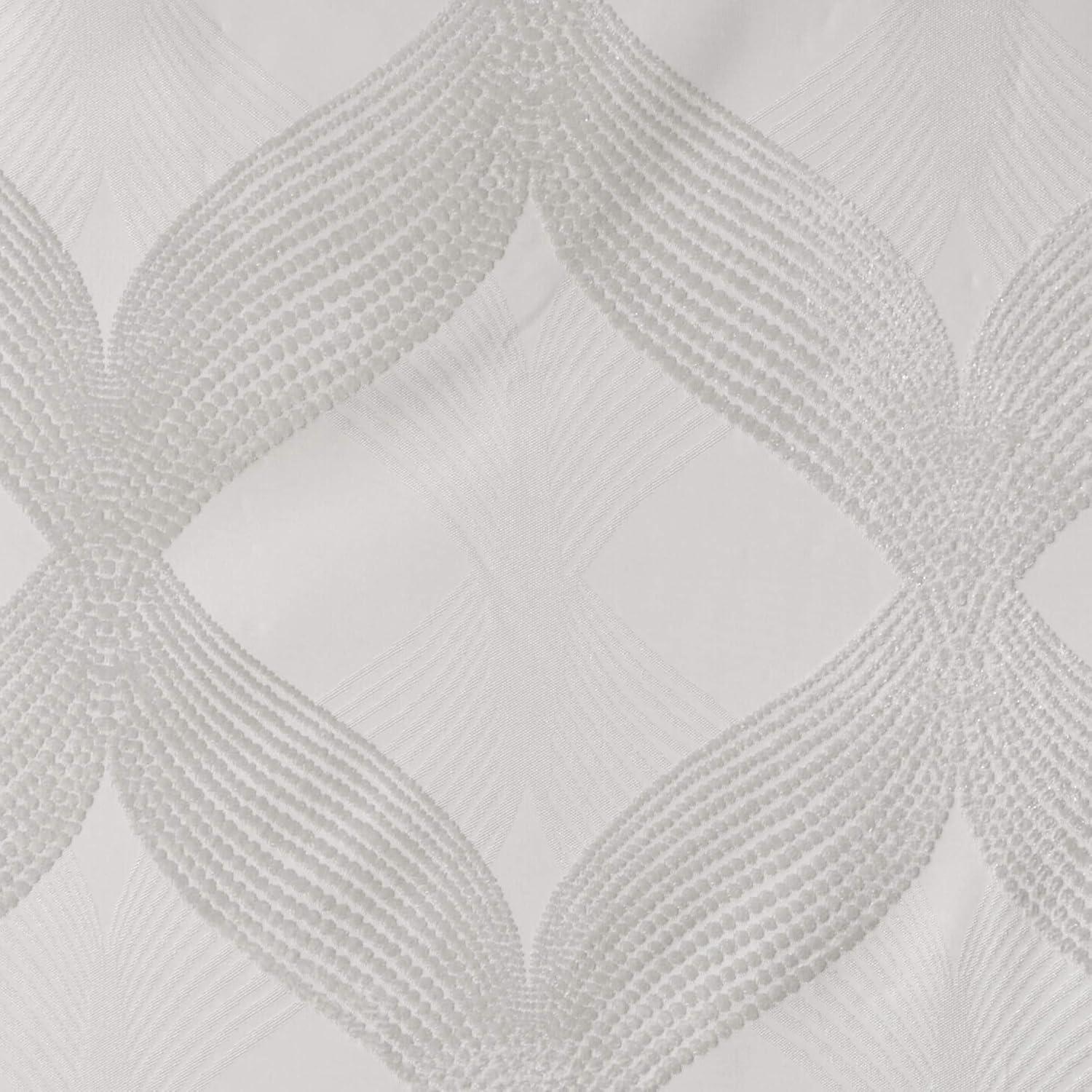 Madison Park Bentley Ogee Knitted Jacquard Geometric Total Blackout Single Curtain Panel